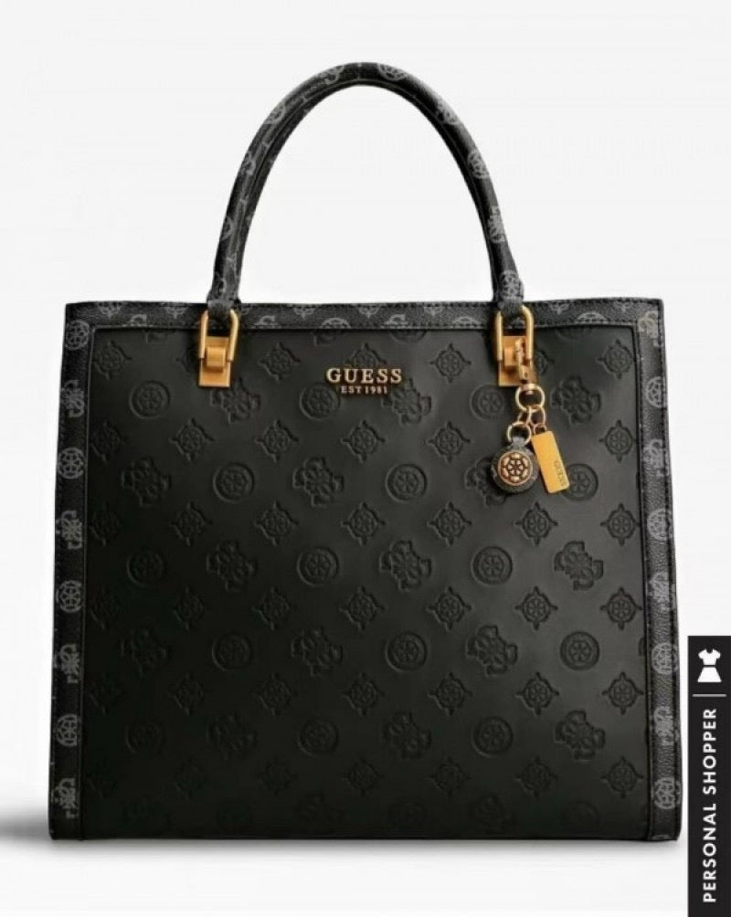 Eug Black Tote Premium Quality Ladies Bag GU833