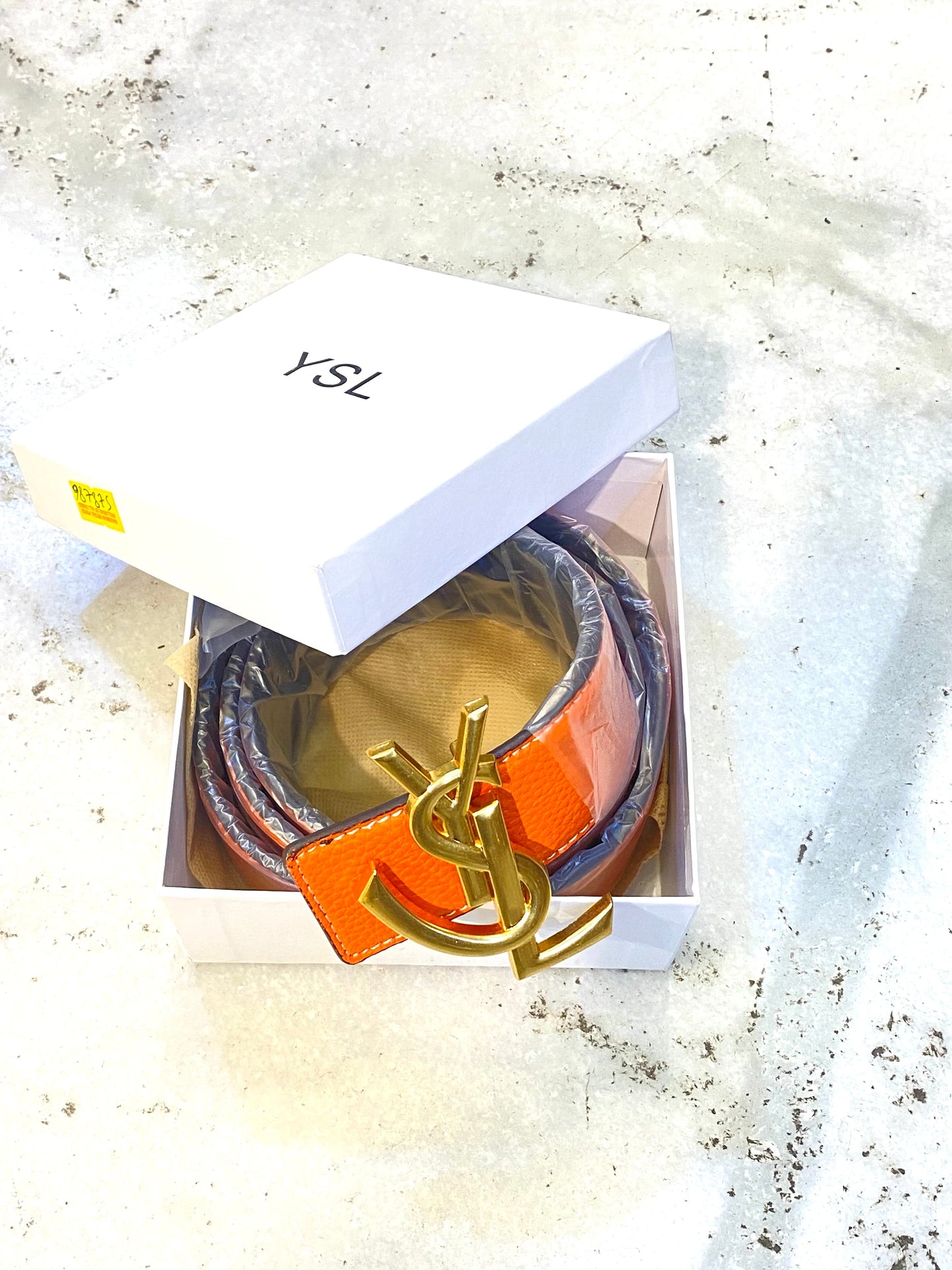 LSY Tan Belt Gold Buckle 987875