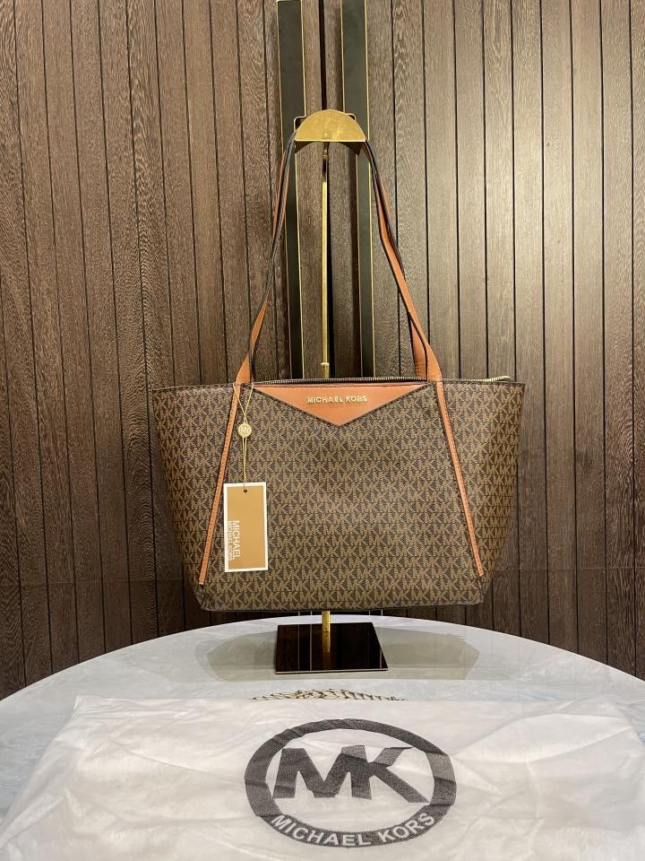 CIM Brown KM Print Premium Tote Bag 0679#