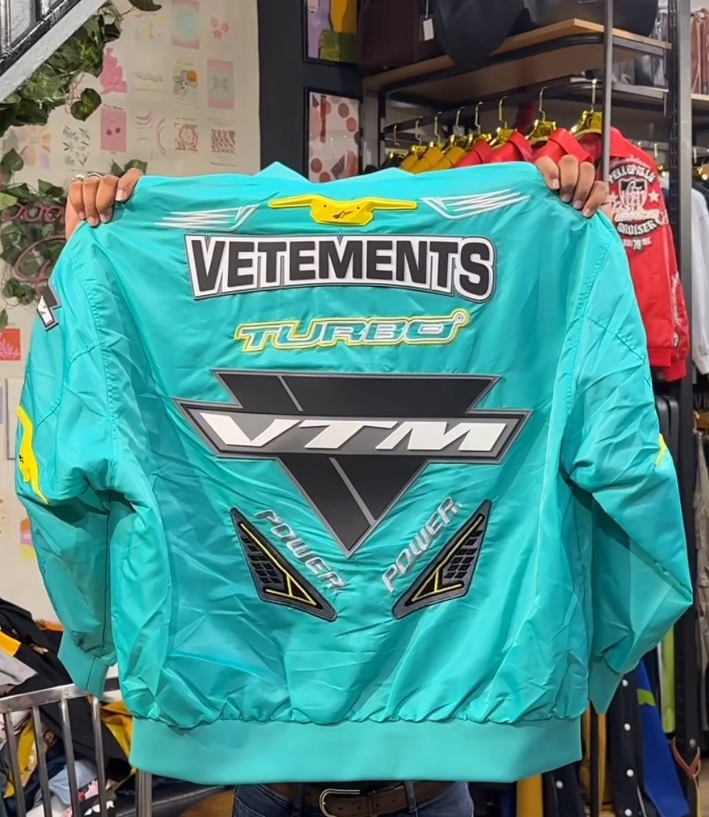 Vet VTM MTL C Green ALPHA INDUSTRIES EDITION BOMBER JACKET WITH TEXTURED PATCHES 7036