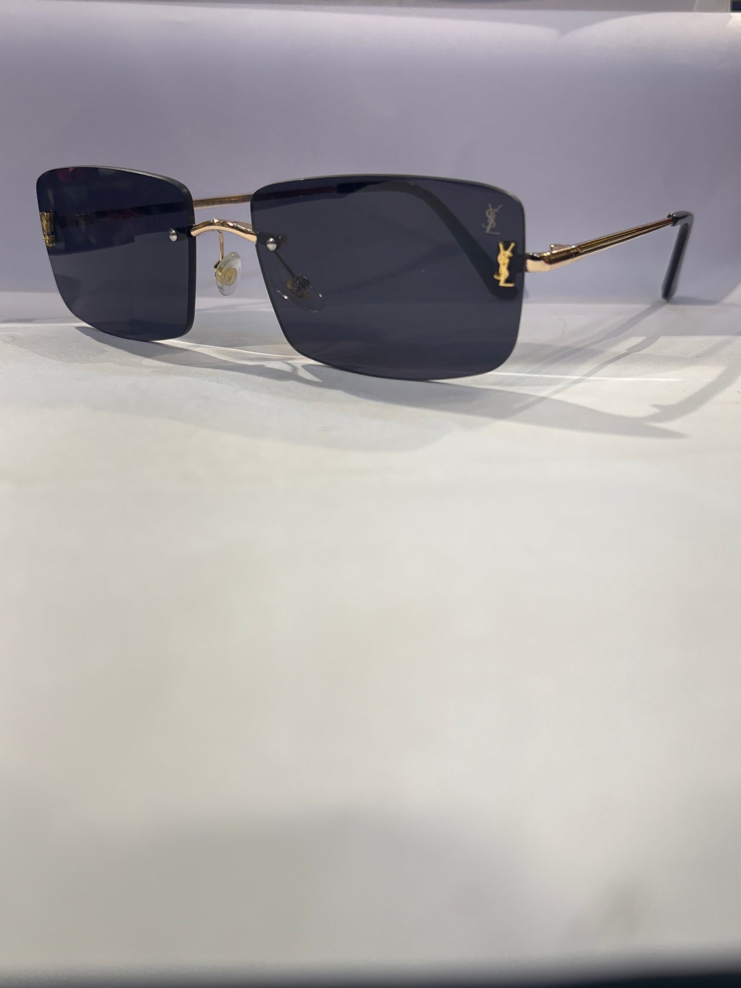 Ysl Lsy Gold Frame Black Shade Unisex Sunglass DG 98236 S 53 19 140