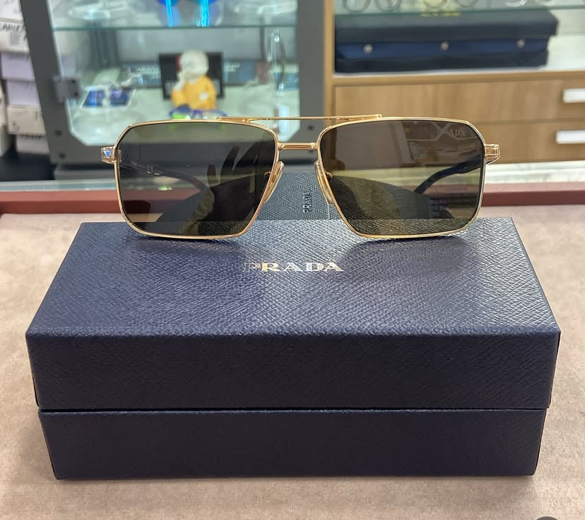 ARP Gold Frame Green Shade Unisex Branded Sunglasses SUN301