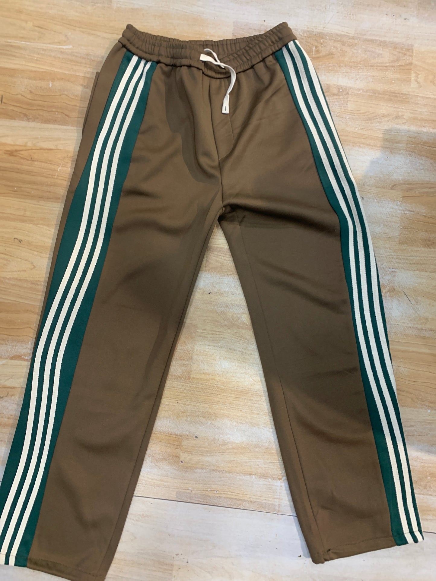 Import Lower Brown Colour Green White Striped 9148