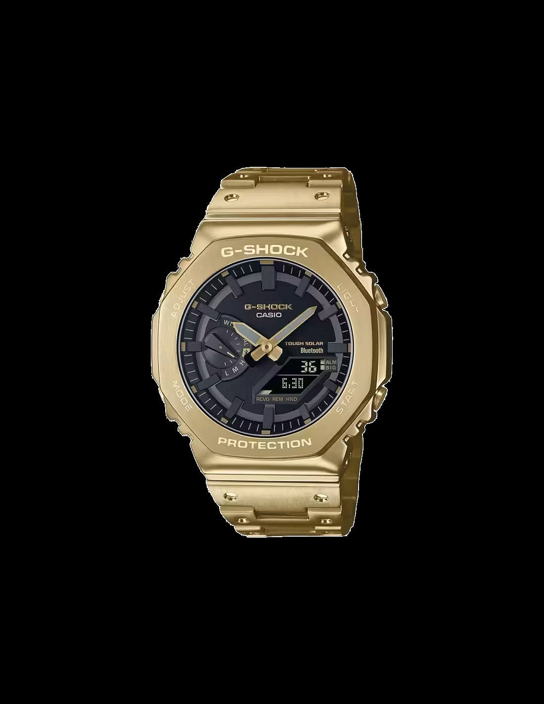 Hsg Golden Chain Black Dial Water resistant Sports Men Watch 989870