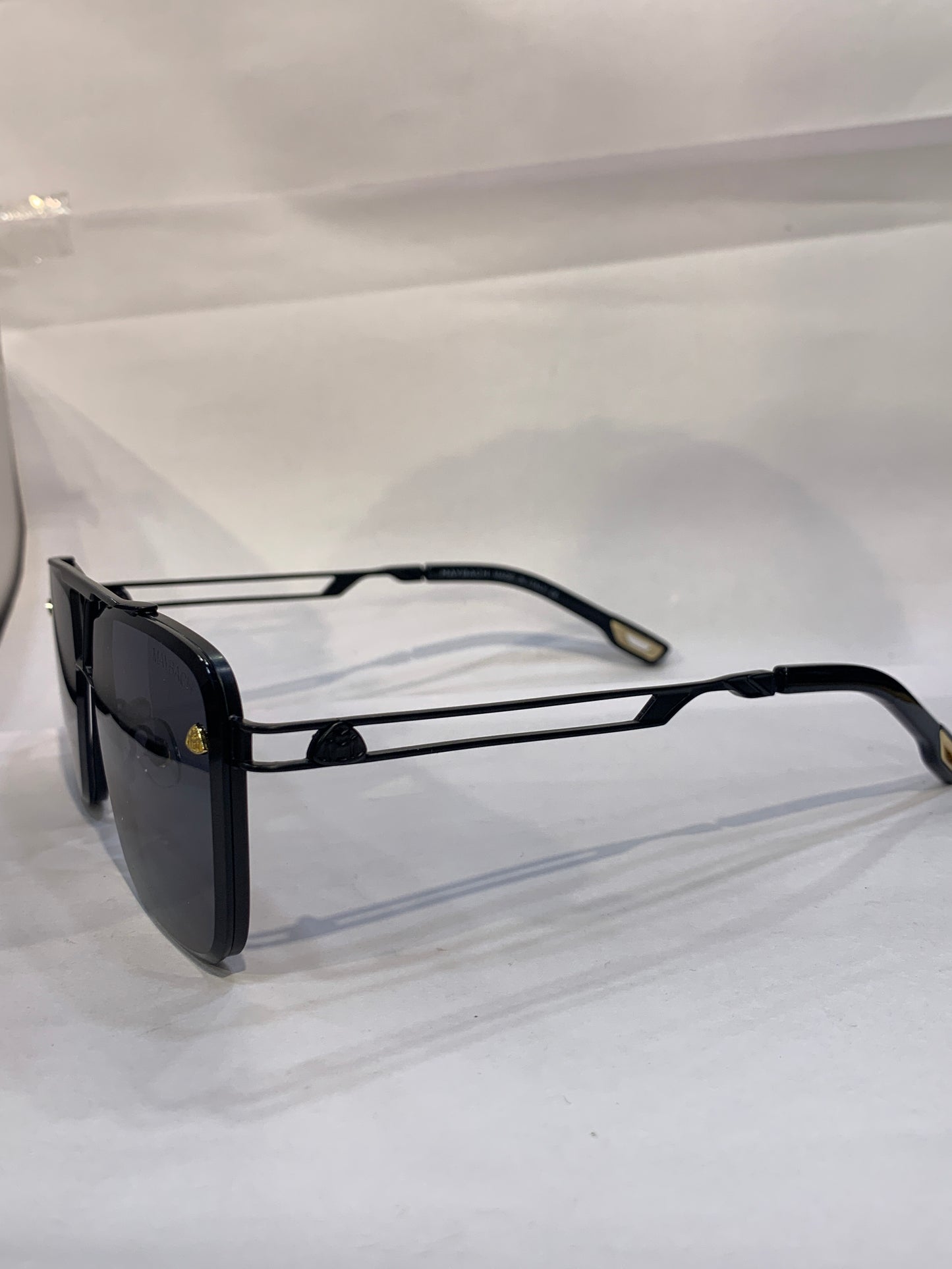 YAM Black Frame Black Shade Unisex Sunglass 58372 62 16 146 C1