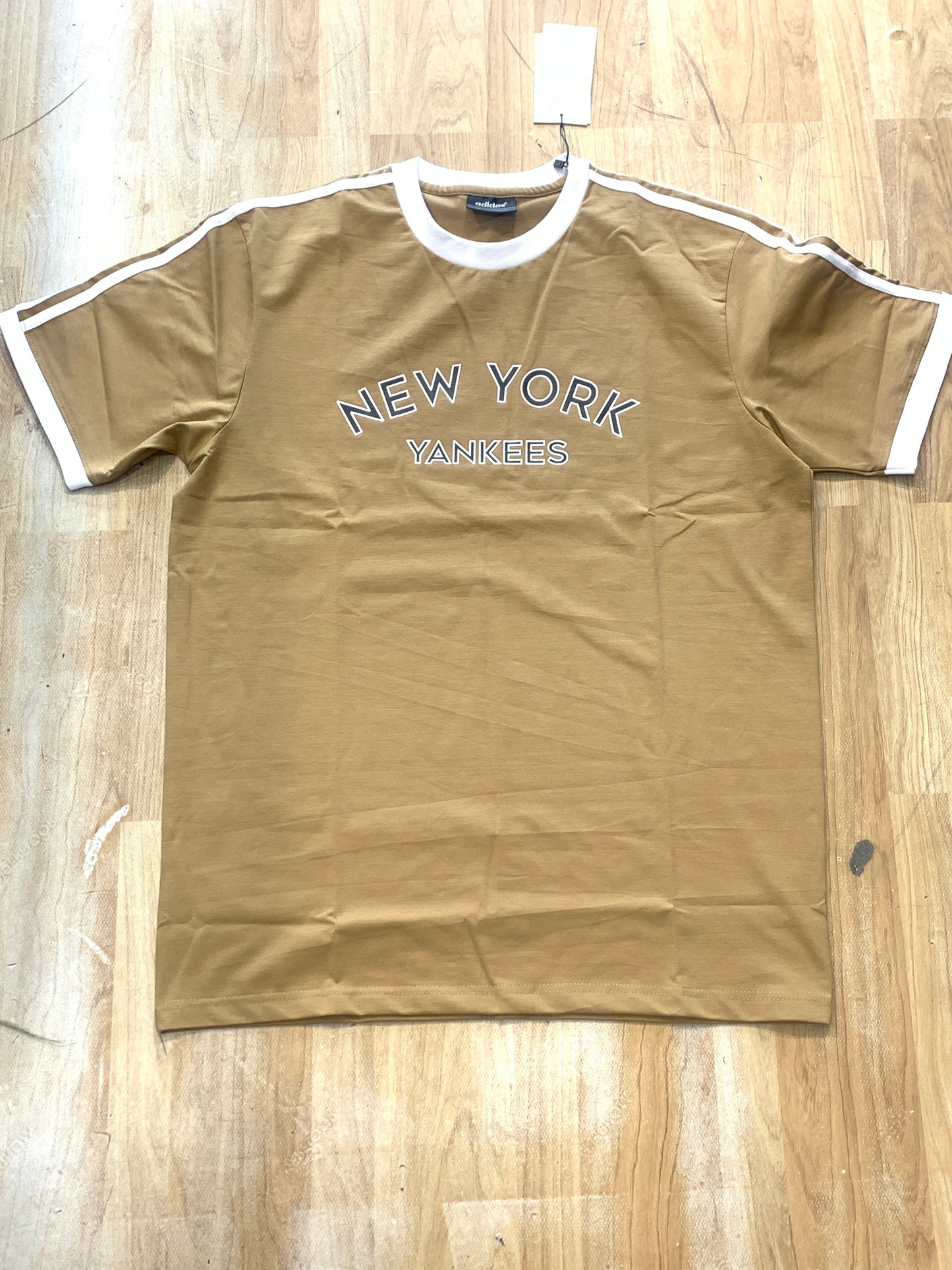Adi Ida wen Boston Brown Colour Sleeve Baseball Round Neck Premium Quality TShirt 988799