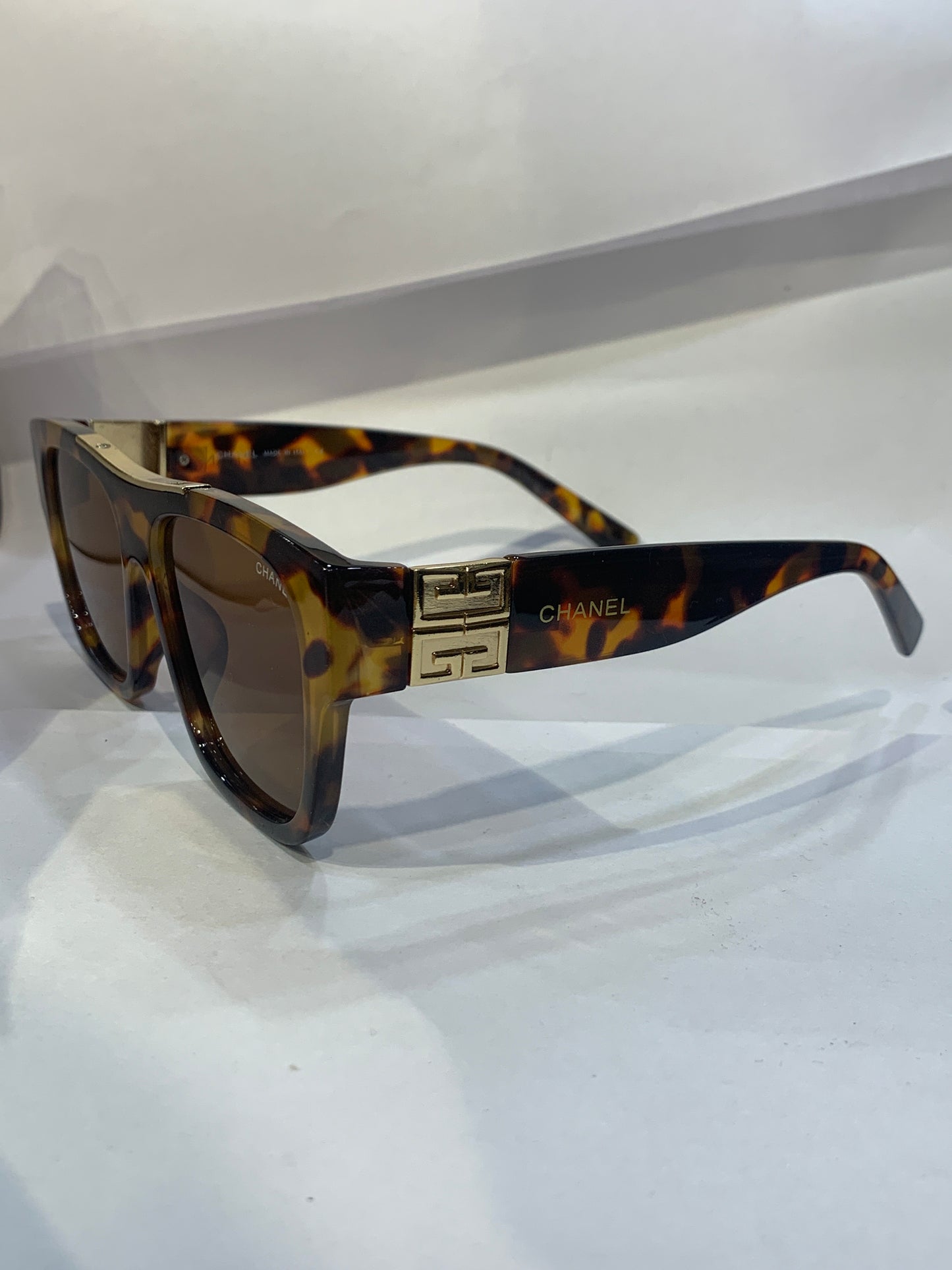 AHC CHA leopard print Frame Brown Shade Unisex Sunglass 98031 60 22 152 C8
