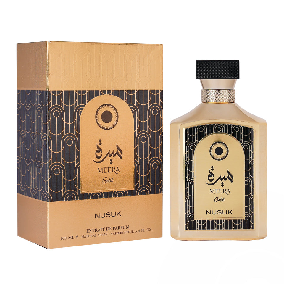 Meera Gold Nusuk Extrait De Parfum 100 ml Natural Spray - Vaporisateur 3.4 FL. OZ.