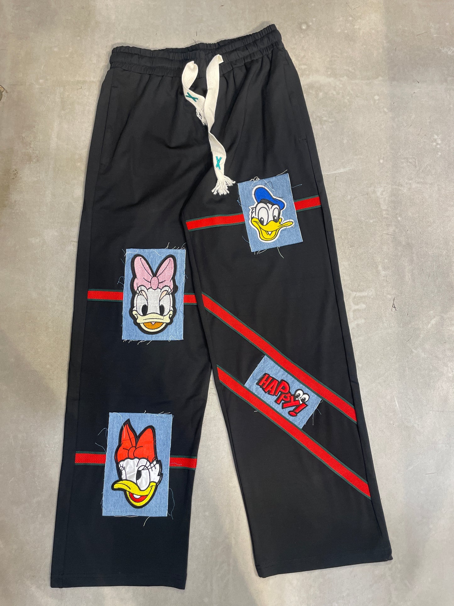Black Colour Mickey Print Premium Quality Imported Baggy Fit Lower 990884