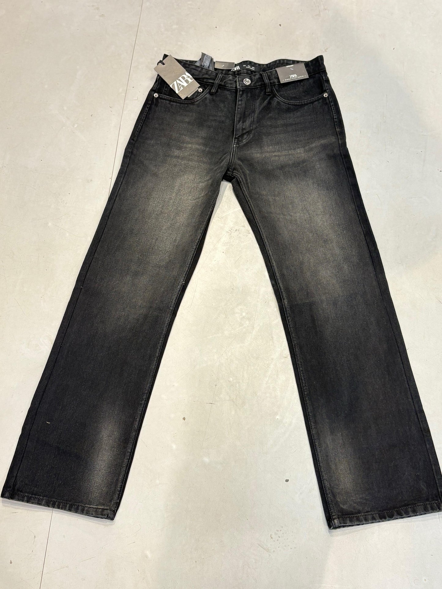 RAZ ZAR Dark Grey With Brown Shade Comfort Regular Fit Men’s Jeans 2436