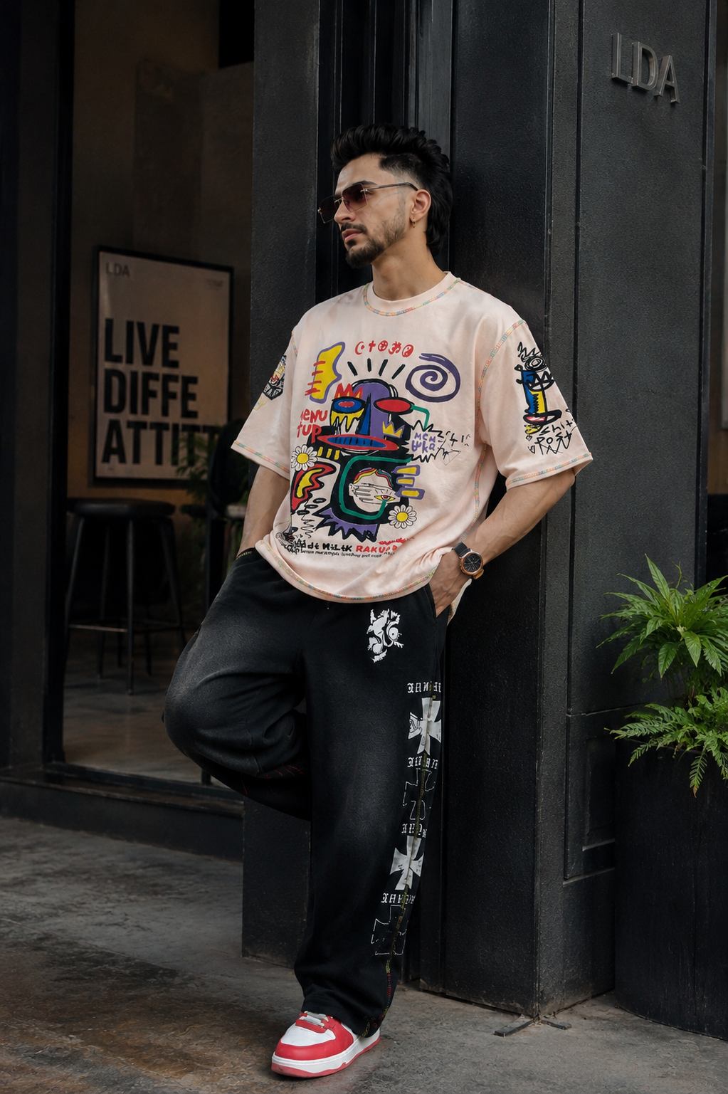 Urban Graffiti Oversized Tee