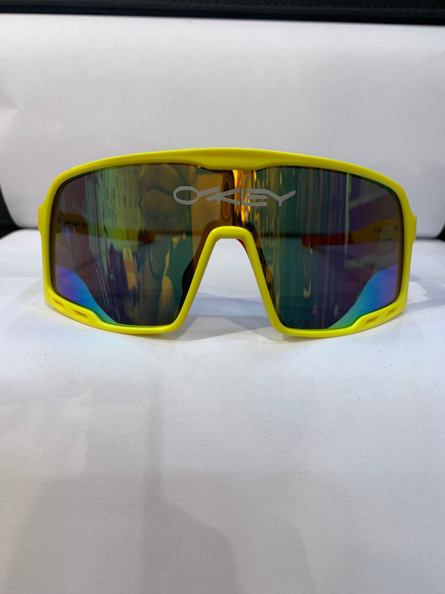 Eko Yellow Red Frame Multi Mercury Shade Unisex Sports Sunglasses 00-9321