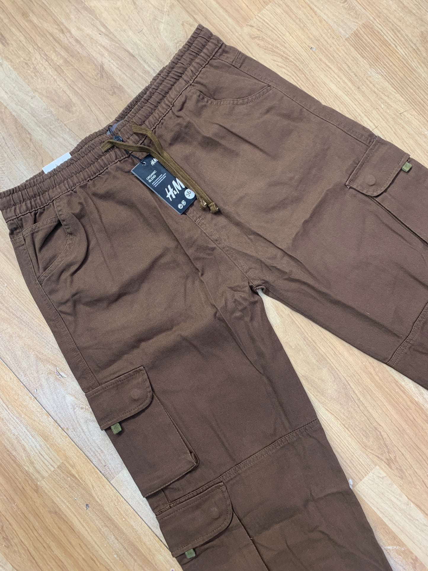 M&H Cargo Brown Colour Six Pocket Straight Fit H9053