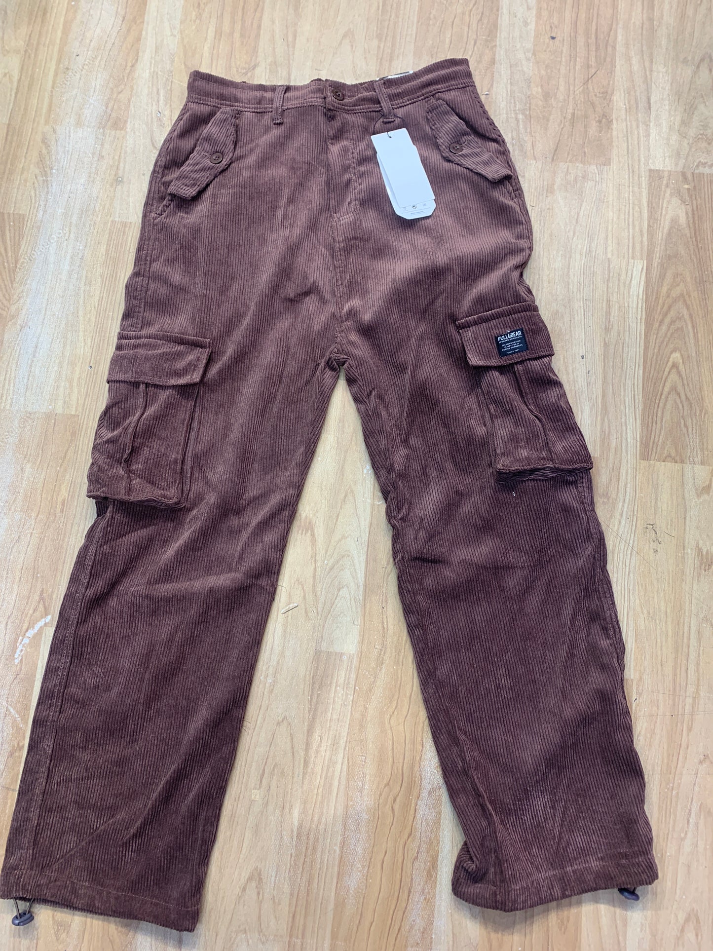 PULL&BEAR Cargo Coterie’s Fabric Brown Colour Six Pocket Straight Fit H9034