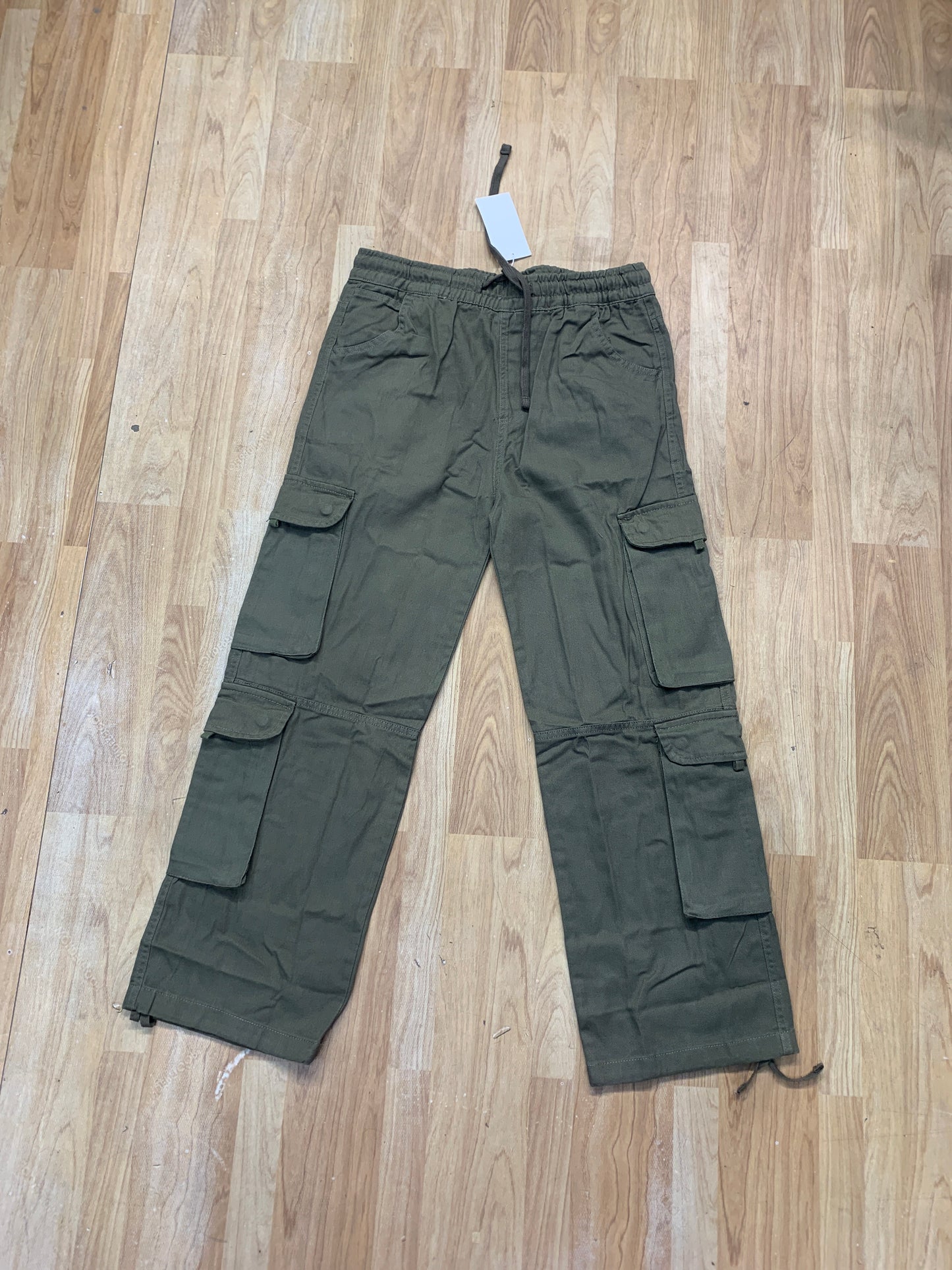 M&H Cargo Green Colour Six Pocket Straight Fit H9054
