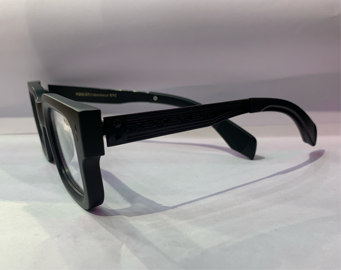 SOM Matt Black Frame Trancy Shade Black Stick Unisex Sunglasses ZS98159 54 17-143