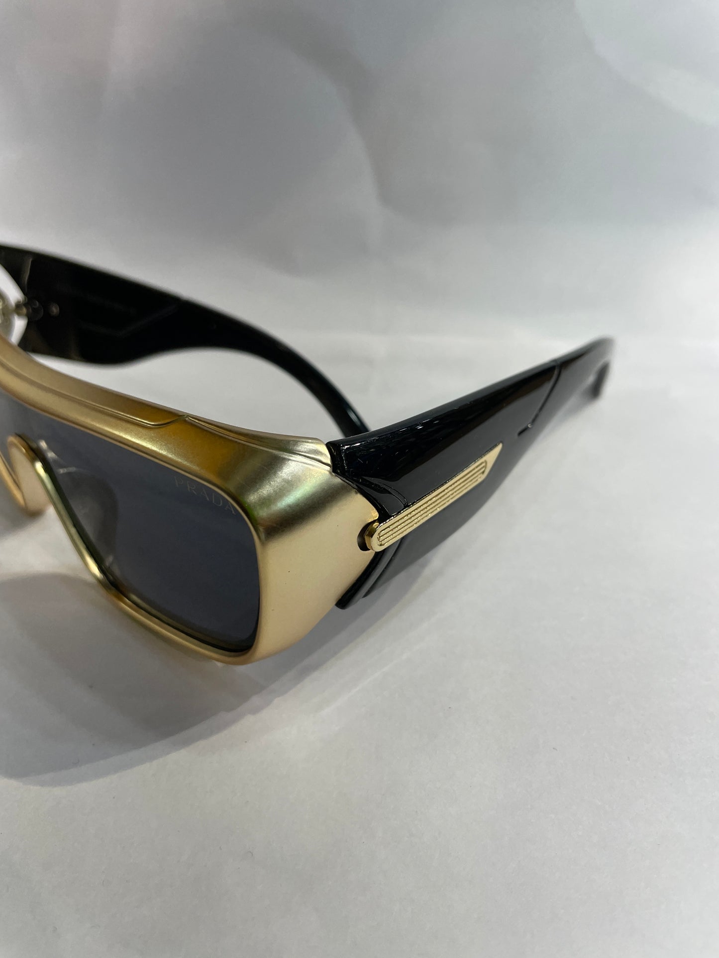 ARP Golden Black Frame Black Shade Unisex Branded Sunglasses SUN212