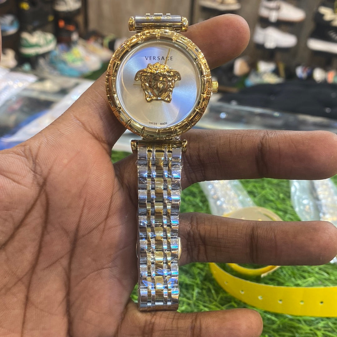 REV Sliver Gold Chain White Dail Ladies Watch 401818