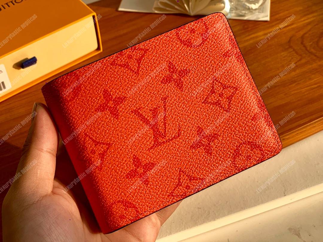 UOL Orange Colour Old Flower Imported Men’s Wallet 990147