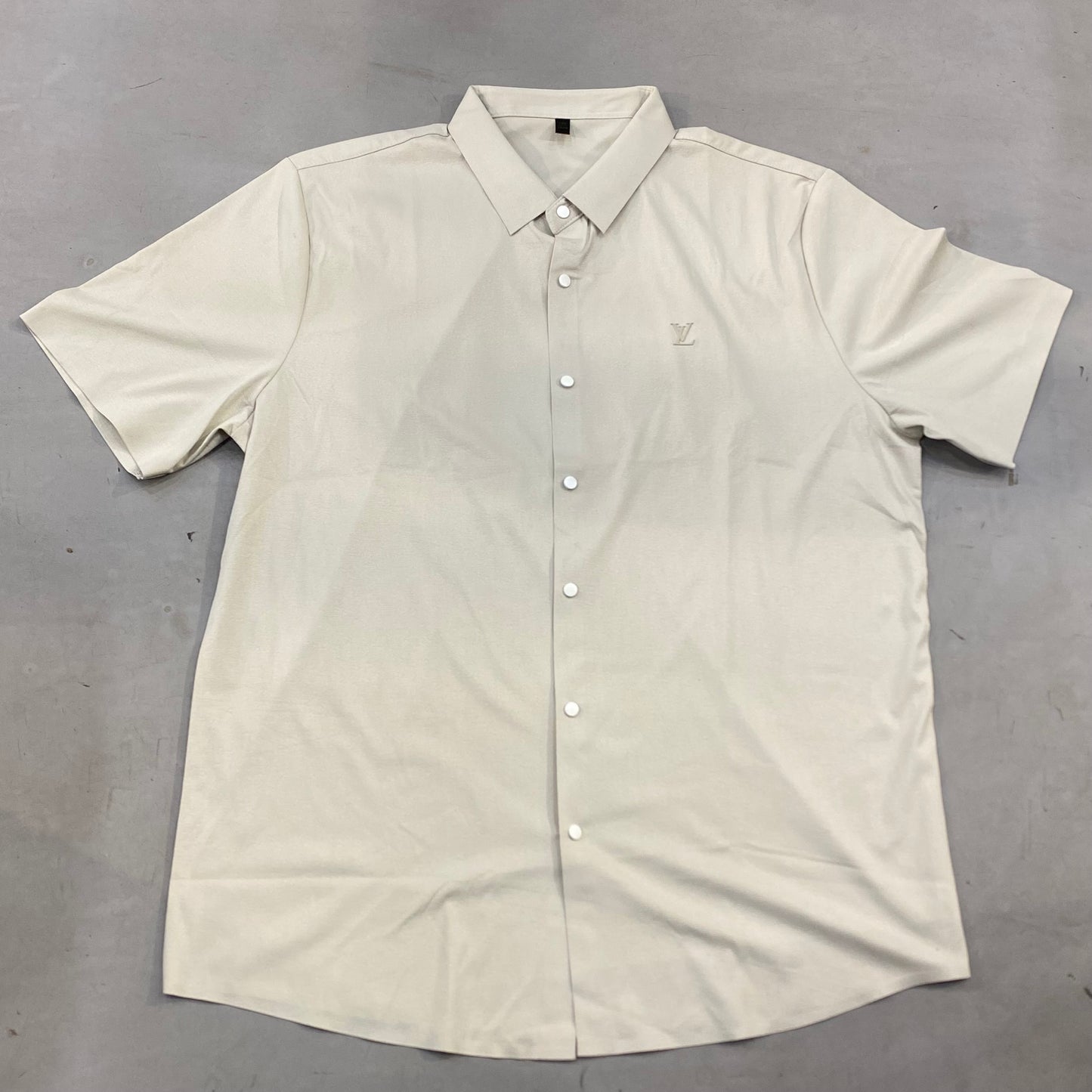 UOL LOU Cream Colour Half Sleeves Premium Quality Shirt 2003