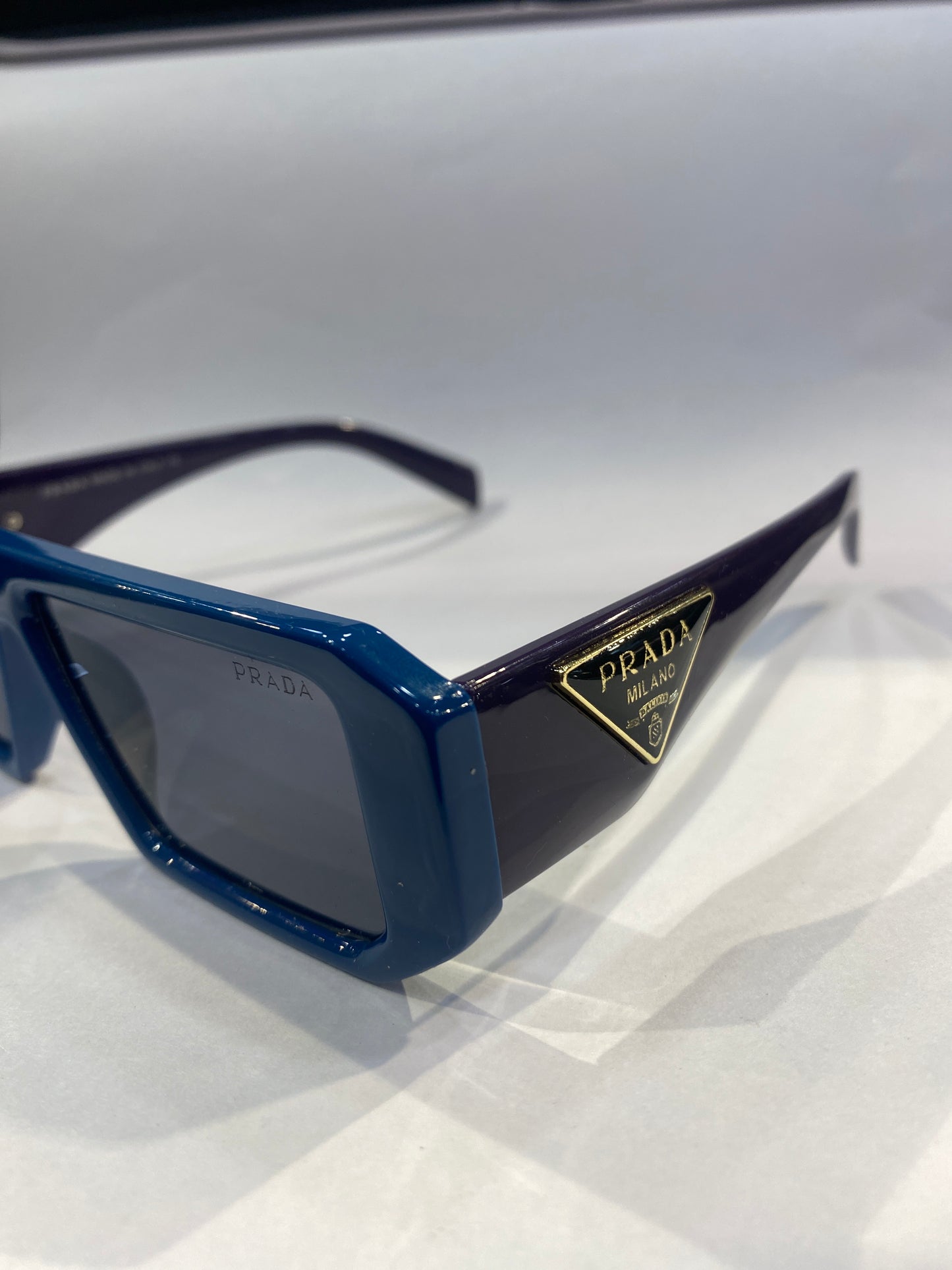 ARP Blue violet Frame Black Shade Unisex Sunglass 6082 57 12 145