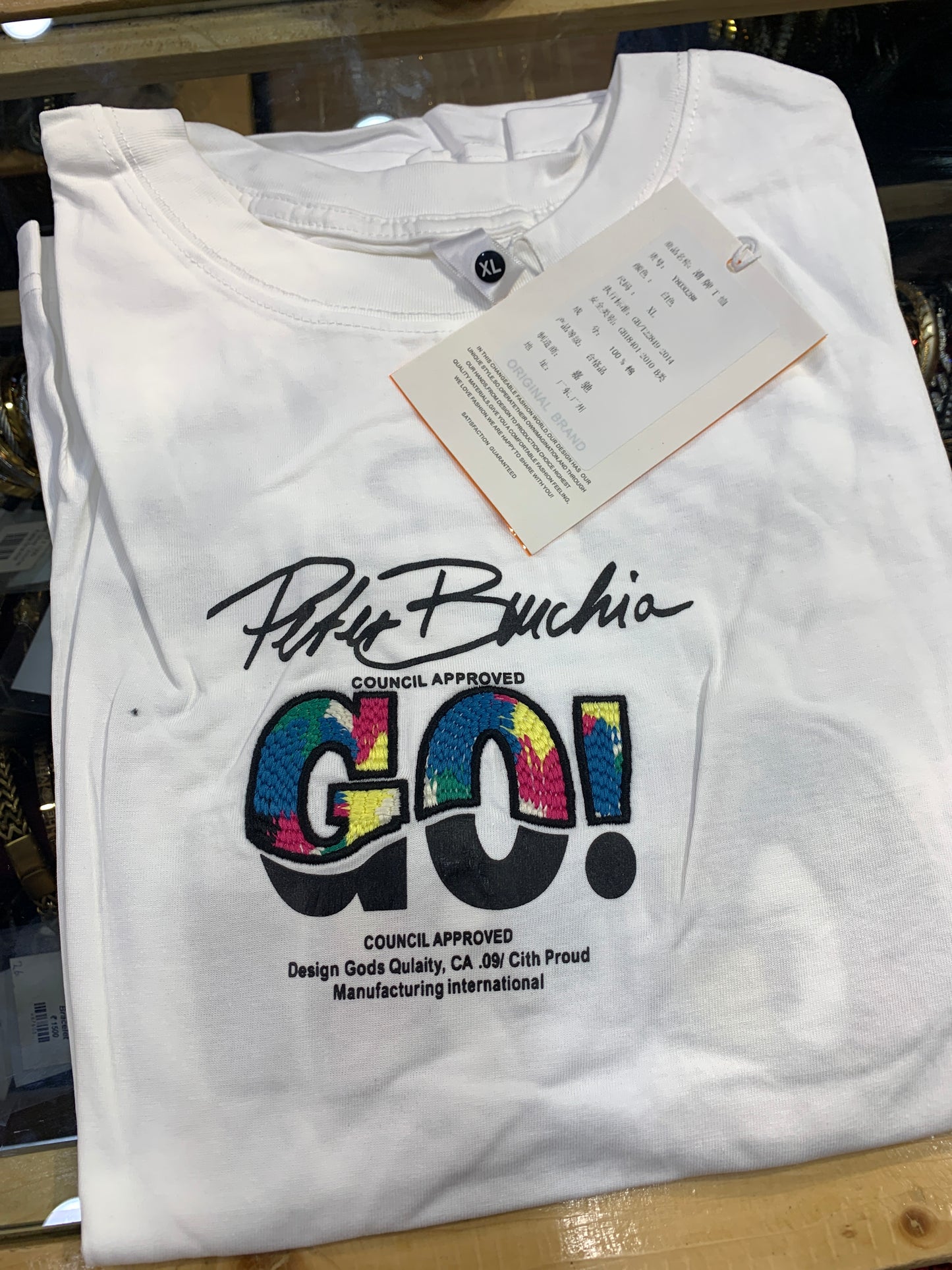 PetucBwchia White Colour Tshirt Back Print Y803028
