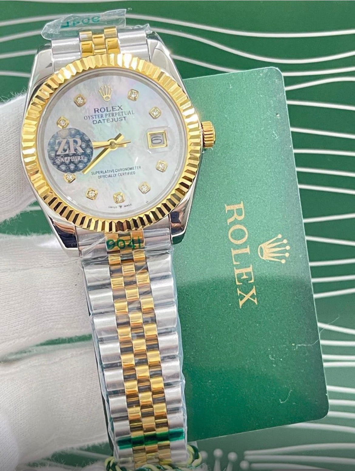 Lor Sliver Gold Chain White Dial Japanese Machinery Automatic Men's Watch 989710