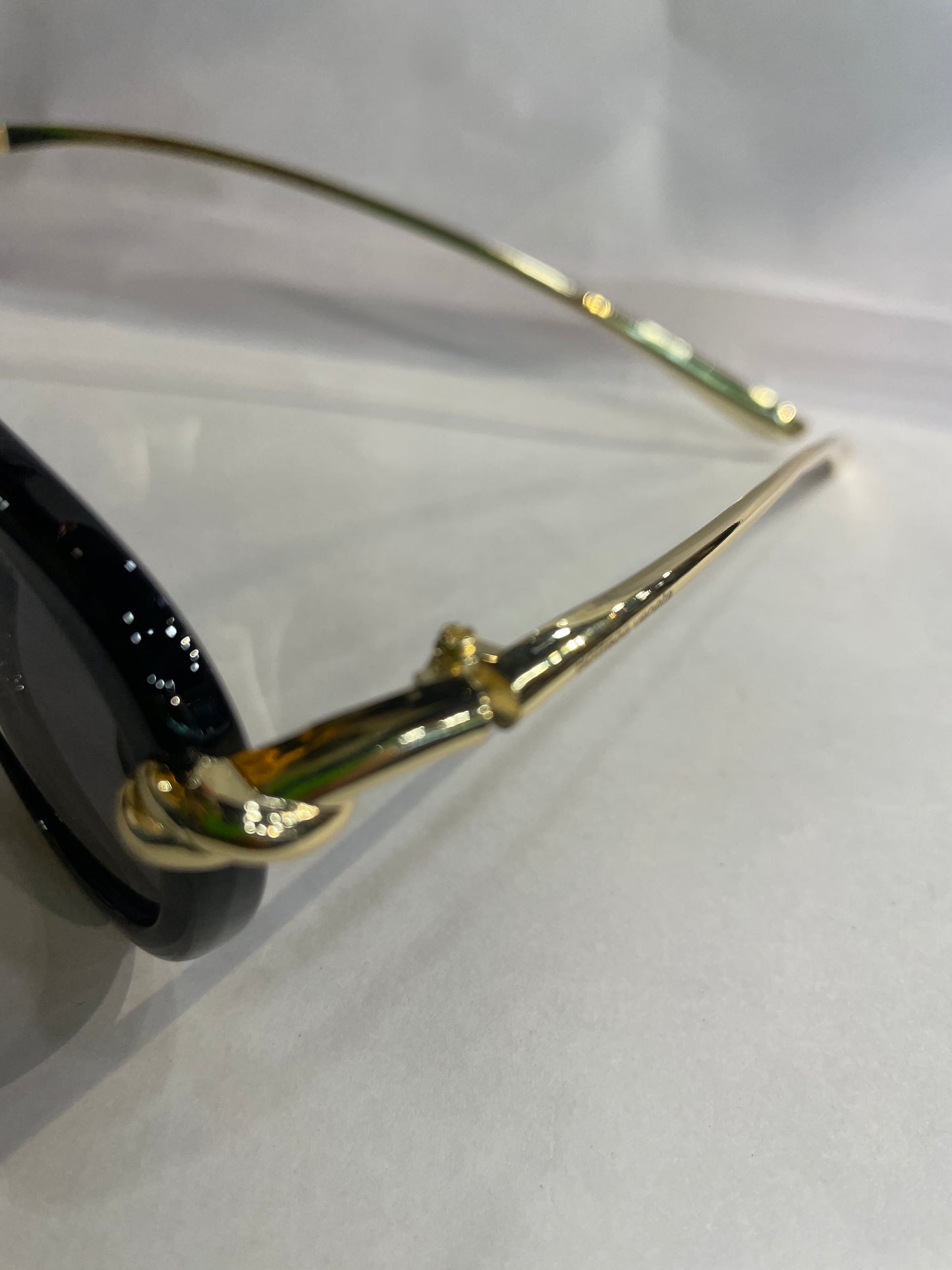 TOB BOT Black Frame Golden Stick Black Shade Unisex Sunglasses SUN243