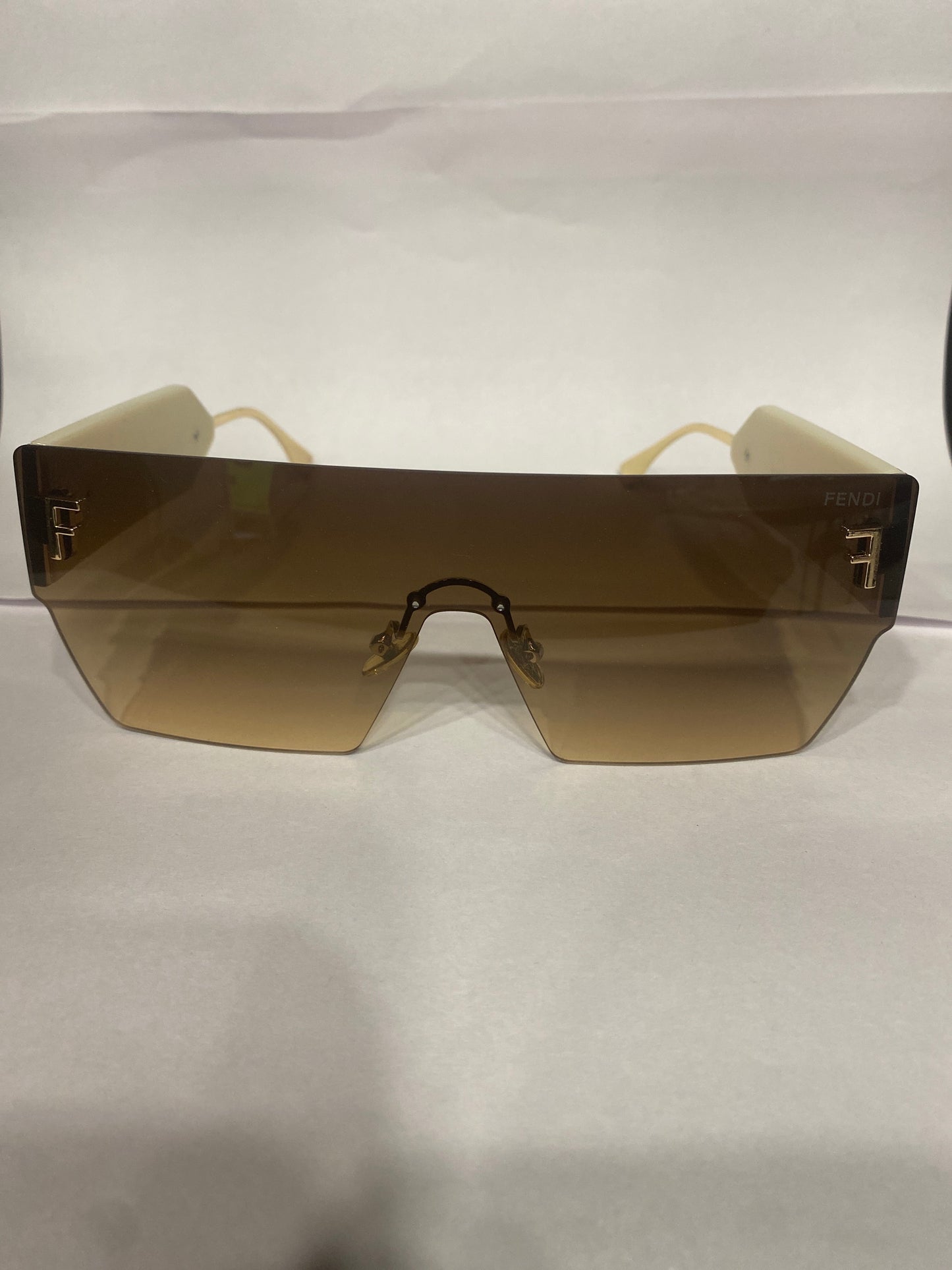 NEF Golden Stike Frame Brown Shade Unisex Sunglasses F35111 58 20 145