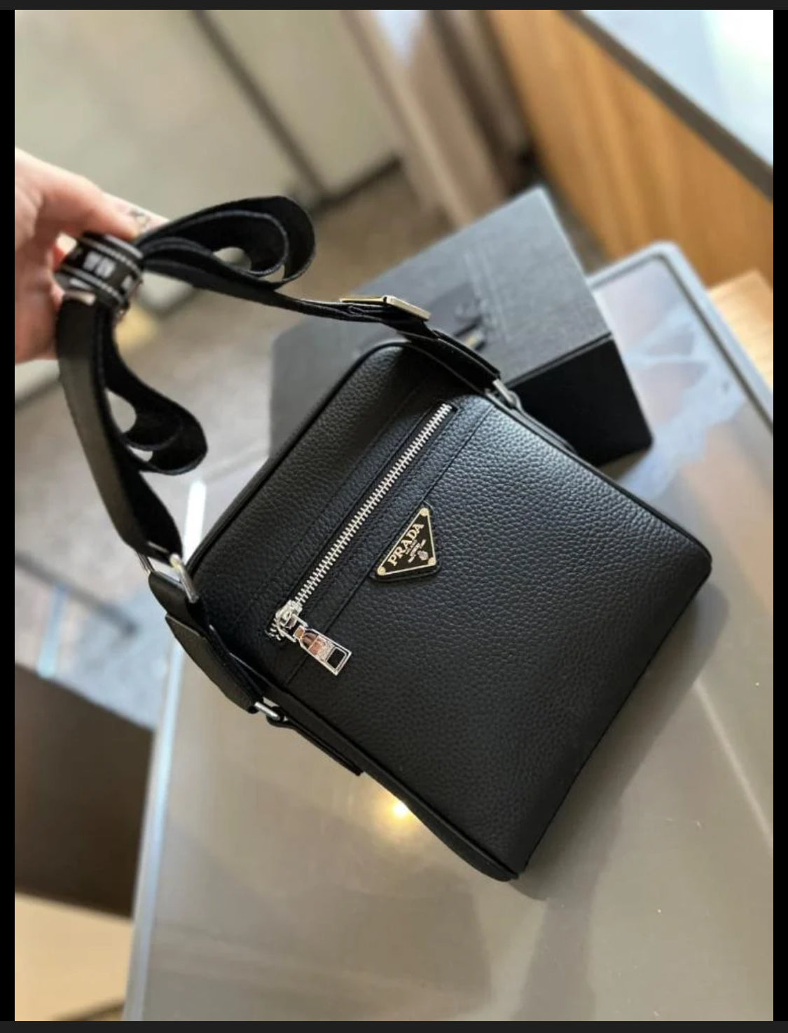 ARP Black Heavy premium Quality Unisex Side Sling Bag P6622-2