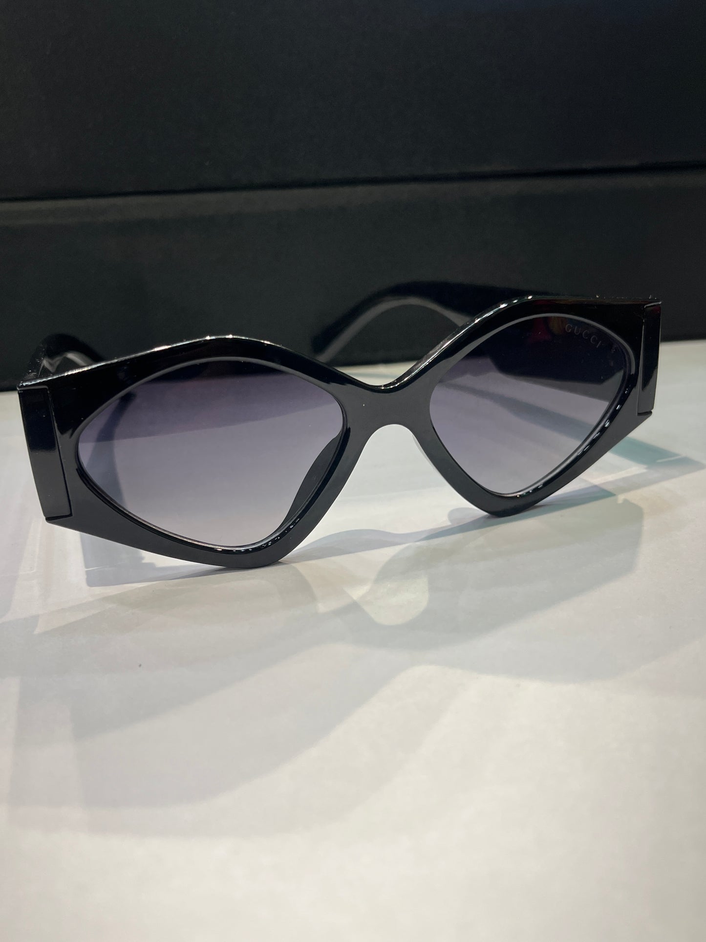 Cug Black Frame Black Shade Unisex Branded Sunglasses 98107 54 18 145 C2