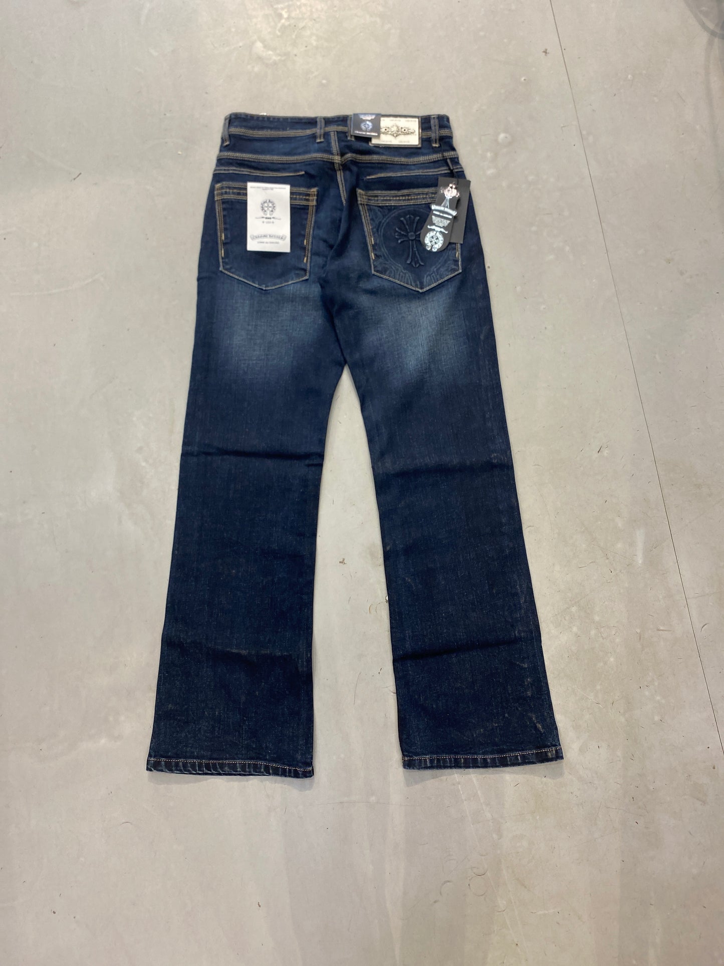 RHC CHR Faded Dark Blue Colour Comfort Regular Fit Men’s Jeans 5058