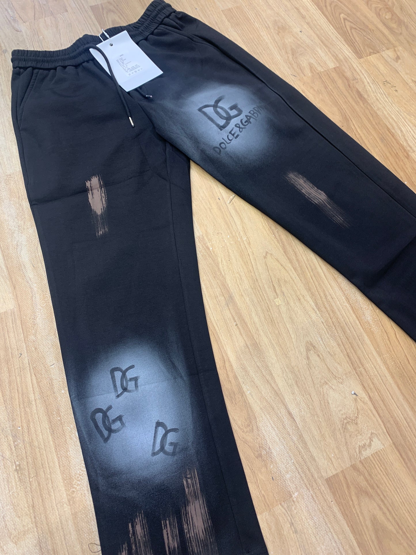 LOD Lower Straight Fit Black Colour Grey Painted B252