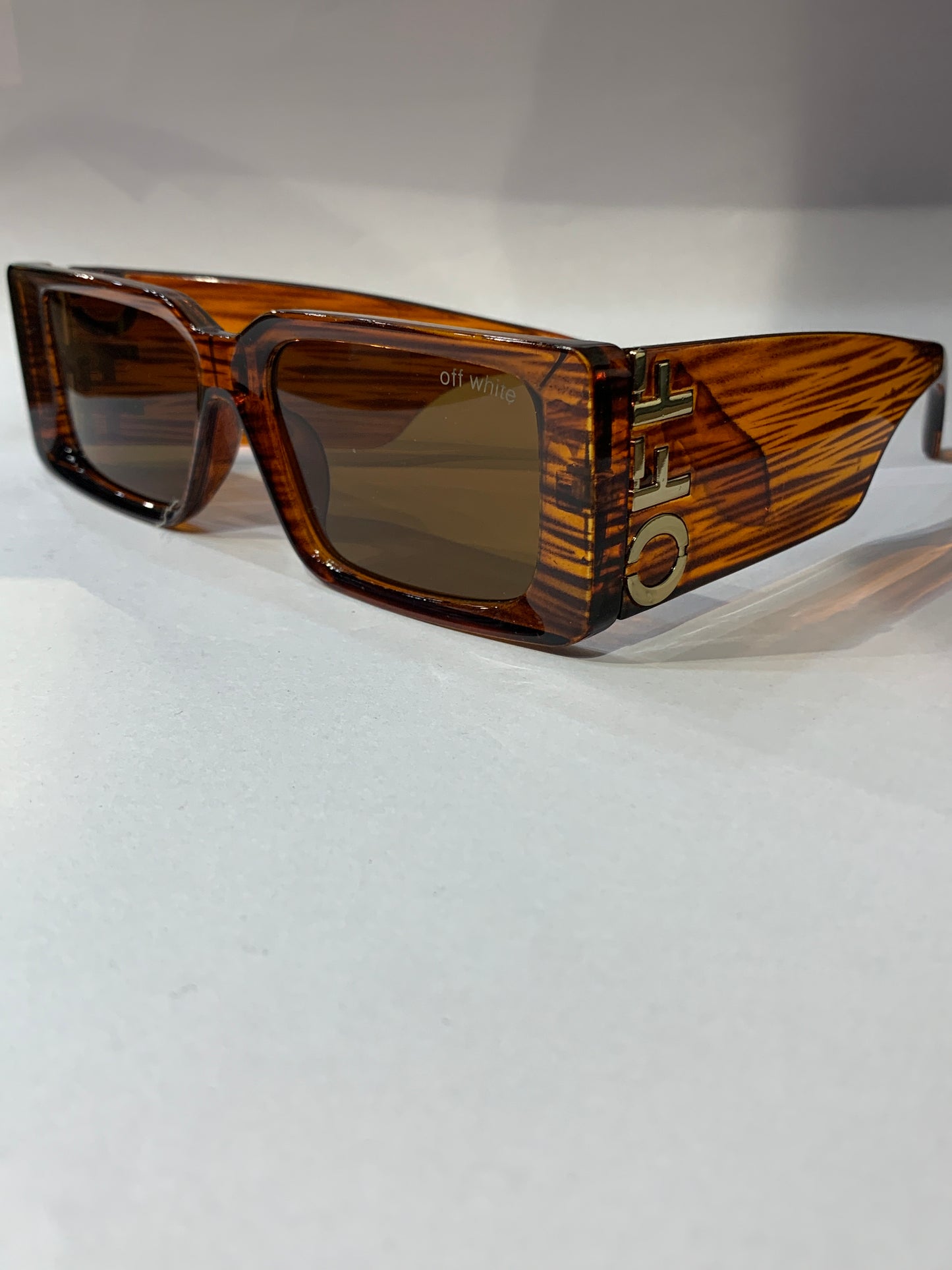 Ffo Off Brown Frame, Brown Shade Unisex Sunglass Sun047