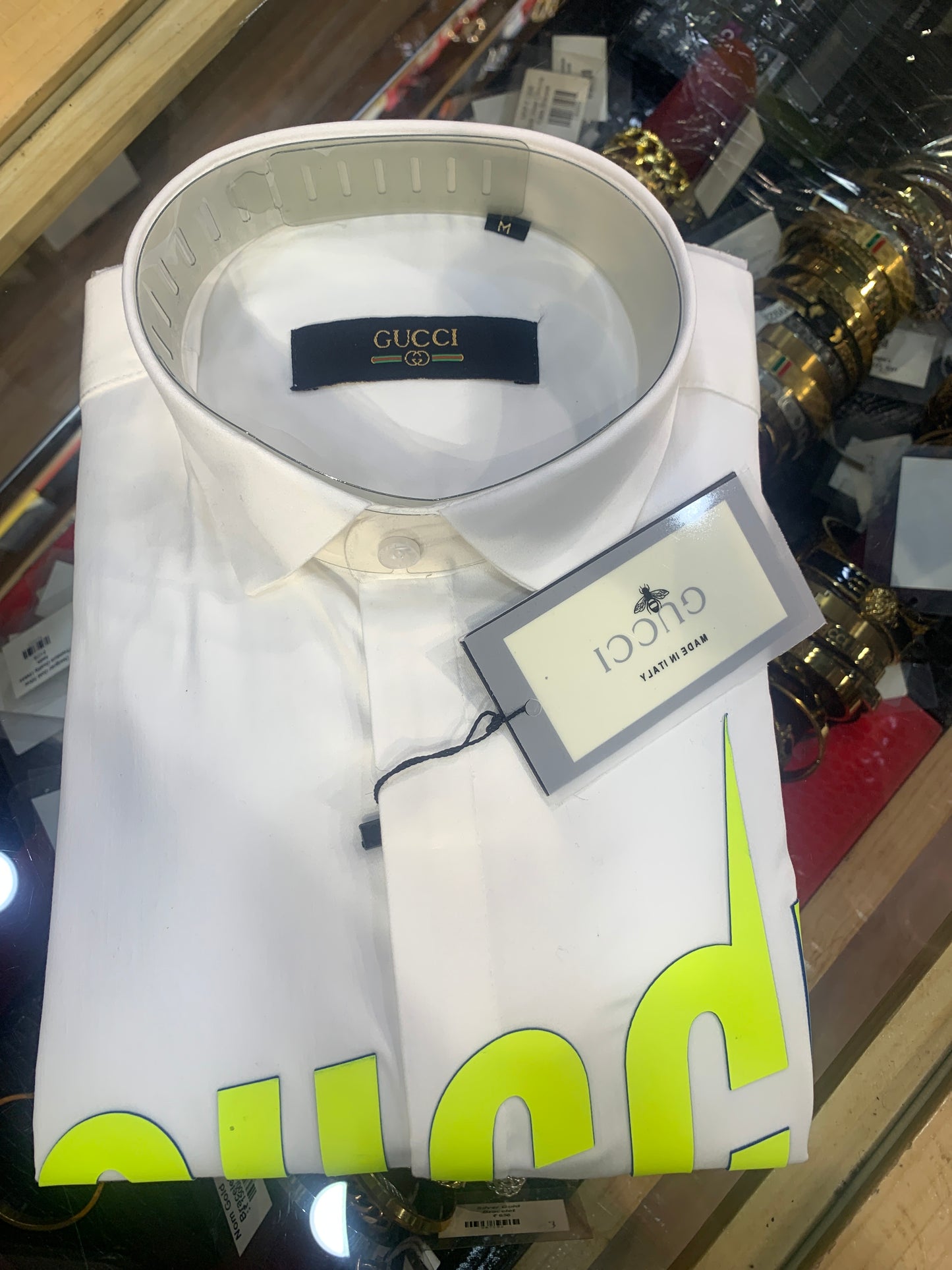 CUG Shirt White Colour CUG Print H1004
