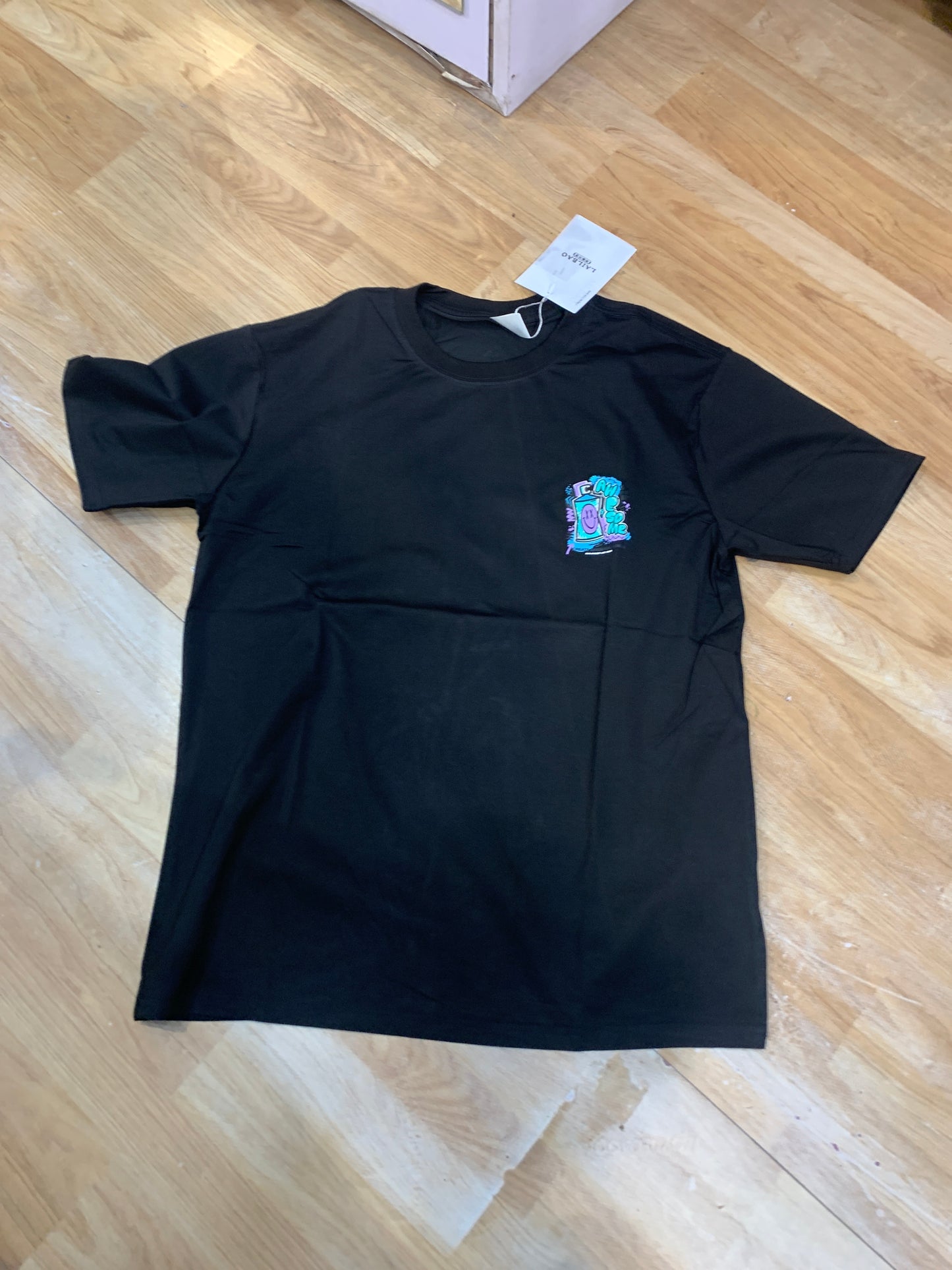 Fashion Style Black Colour Tshirt Back Anime Print 4013