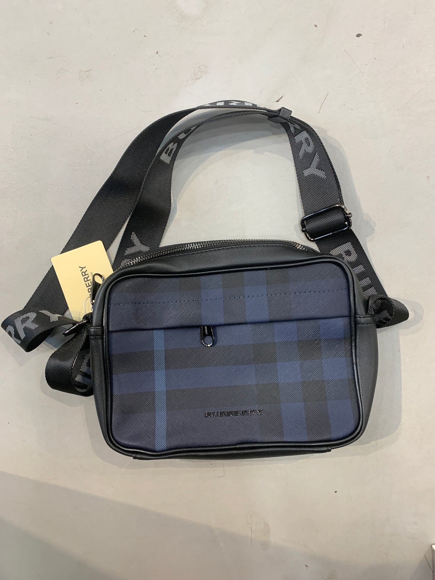 RUB BUR Check Print Unisex Side Sling Bag B10819#