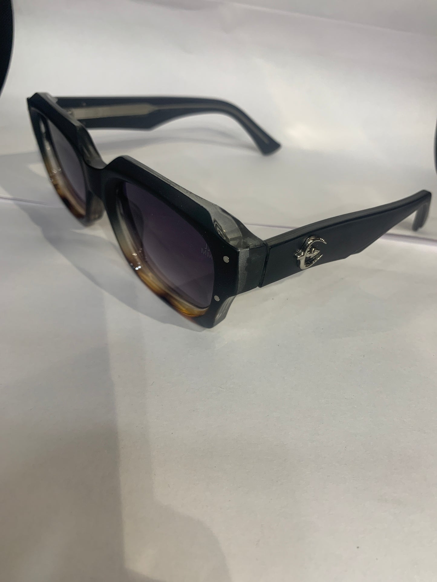CAJ Black Frame Black Shade Unisex Sunglasses SUN810