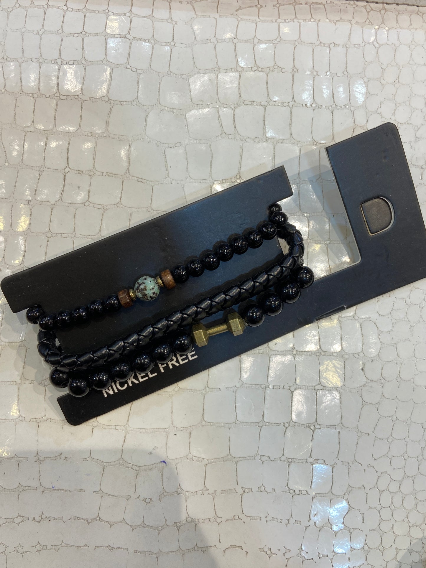 Imported Leather Bracelet 3 Set 988458