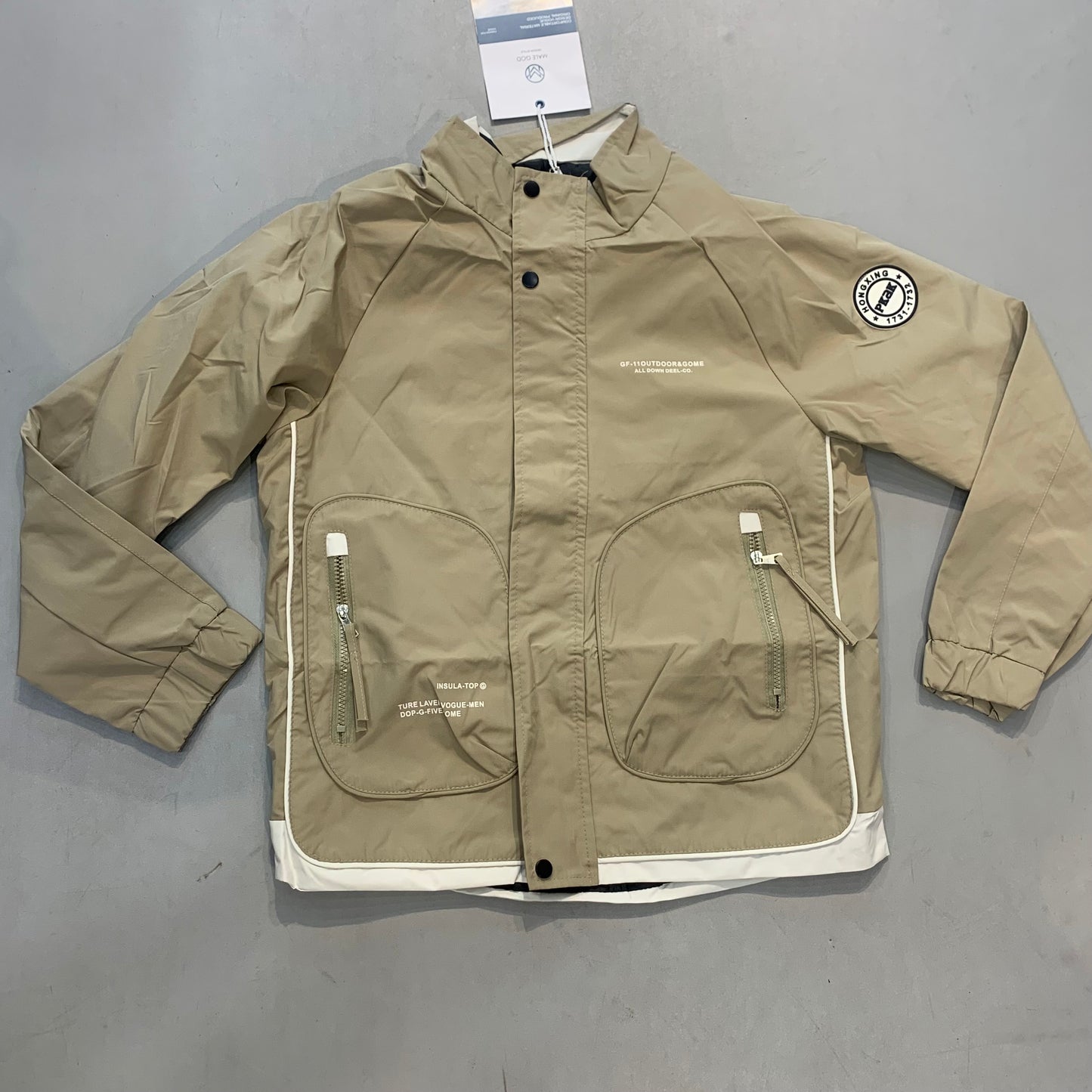 GF-11OUTDOOR Khaki Colour Premium Quality Oversized Men’s Jacket 6815