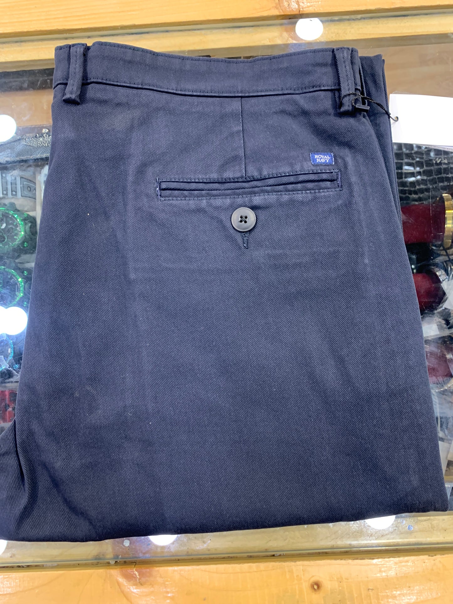 ROYAL NAVY Cotton Pants Navy Blue Colour Regular Fit 5116160871
