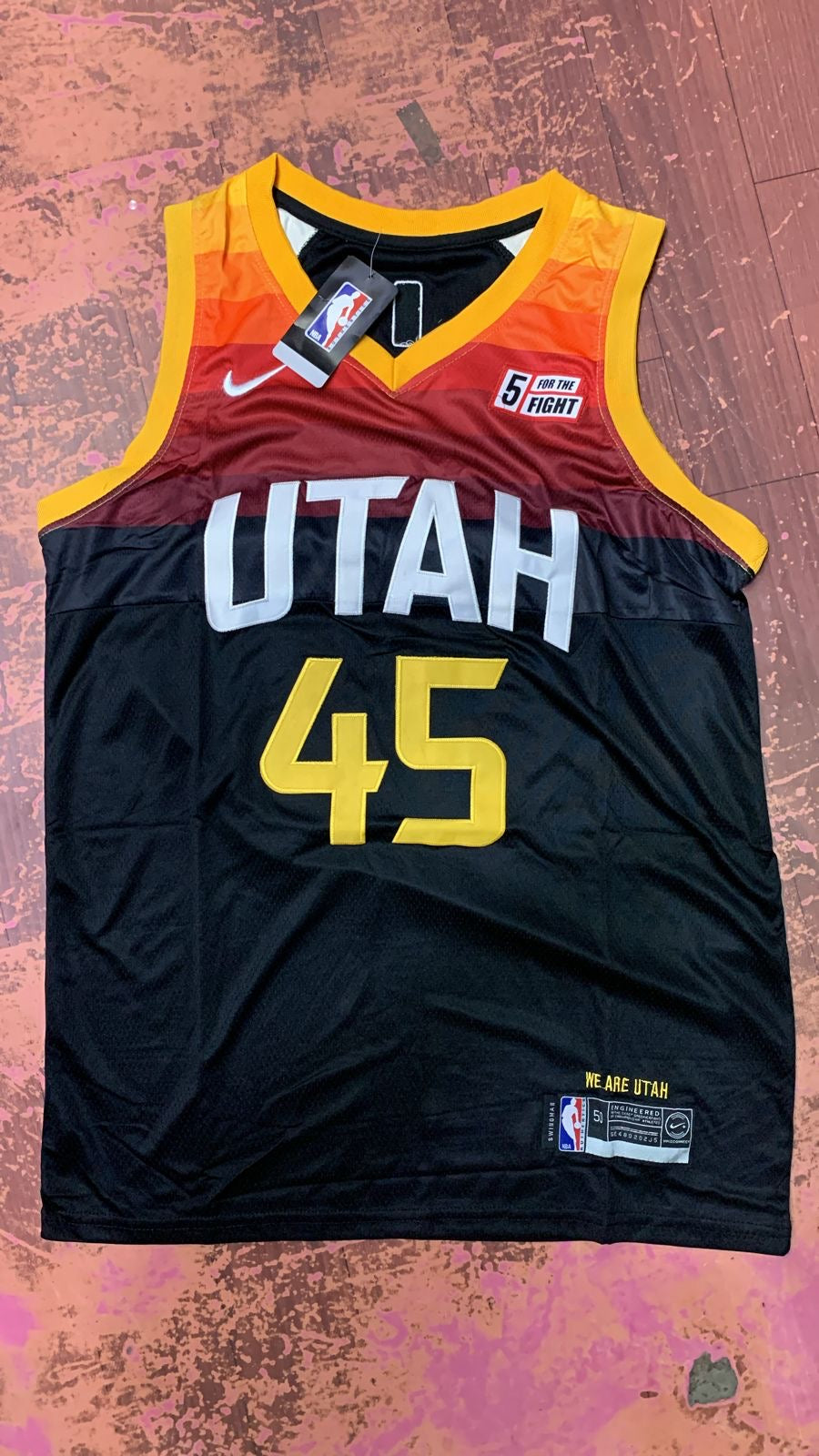 UTAH Black Colour With Embroidery Patch Design Basketball 28013