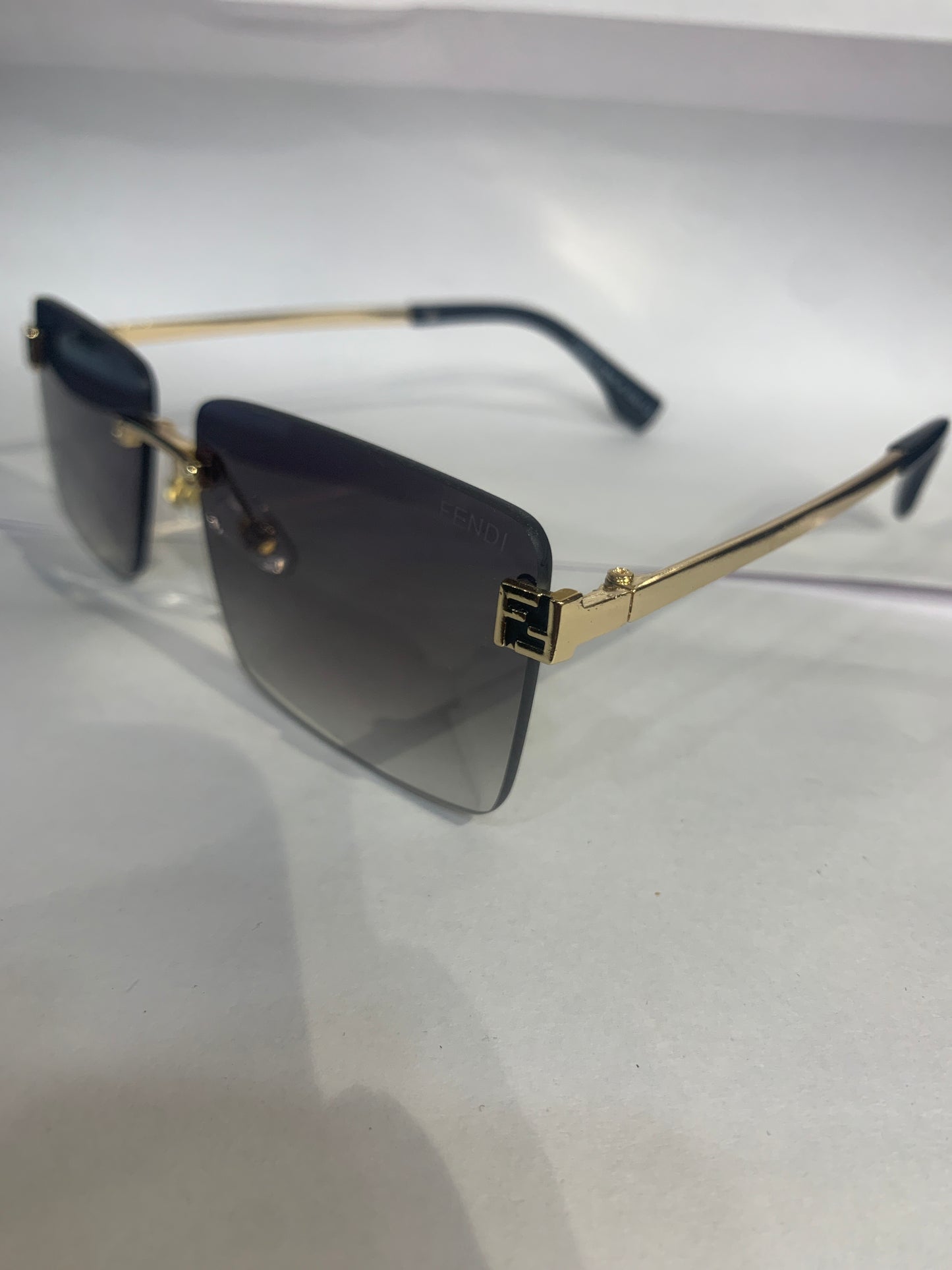 NEF Golden Stike Frame Green Shade Unisex Sunglasses 6A005 57 15 136