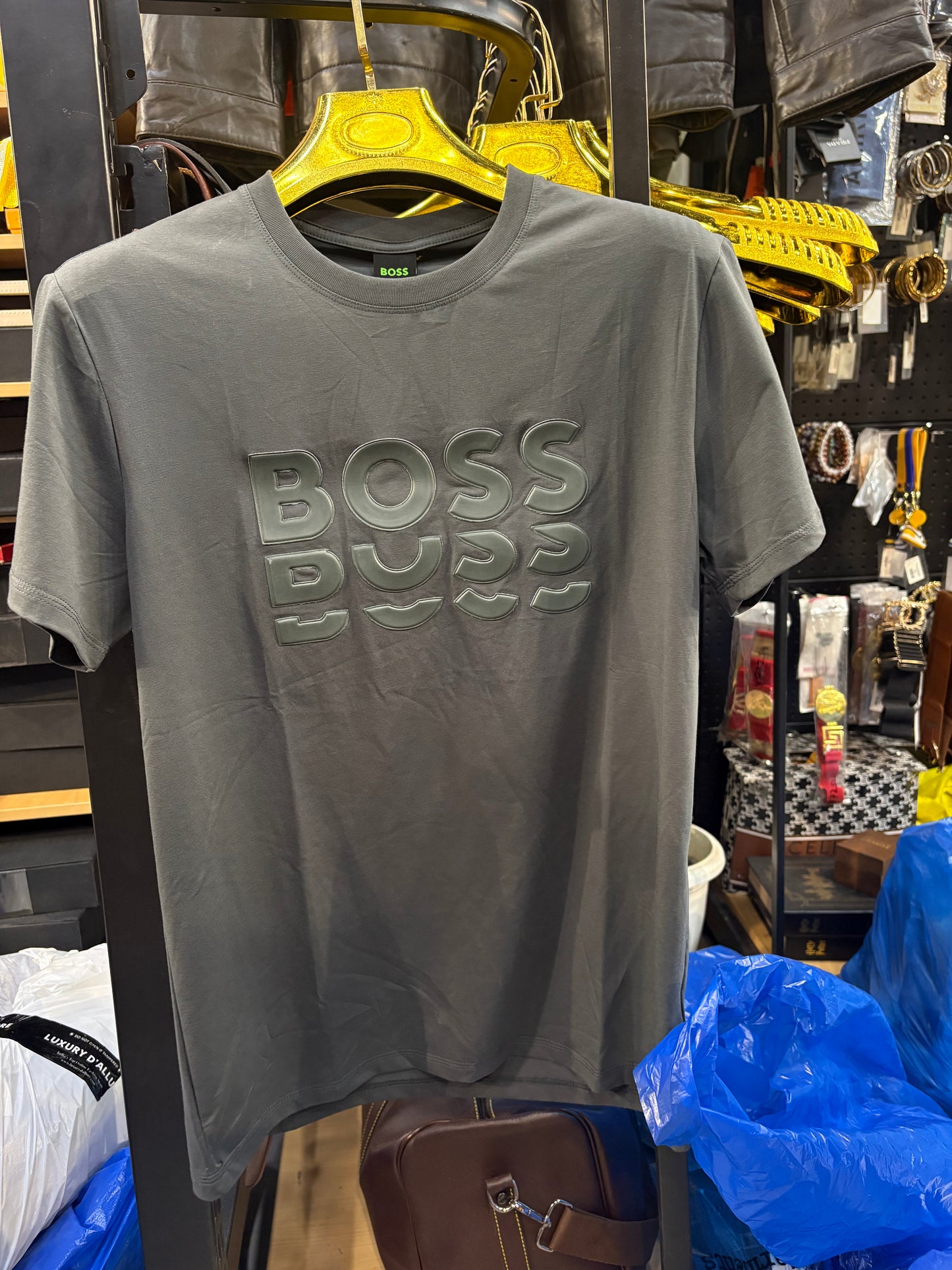 SOB BOS Grey Colour Premium Quality Half Sleeve Men’s TShirt 5074