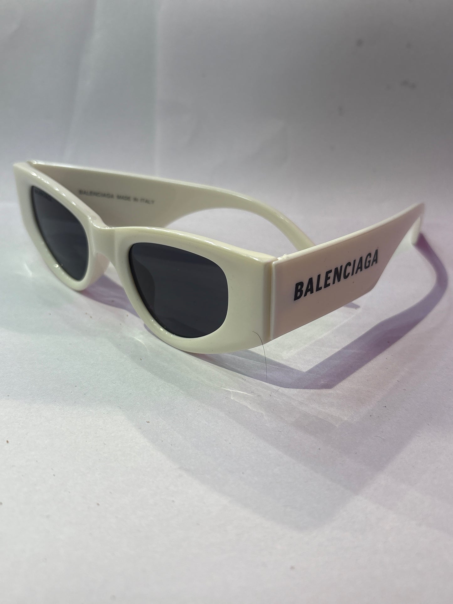 LAB Cream Glossy Frame Black Shade Unisex Branded Sunglasses BB2310 47 12 145