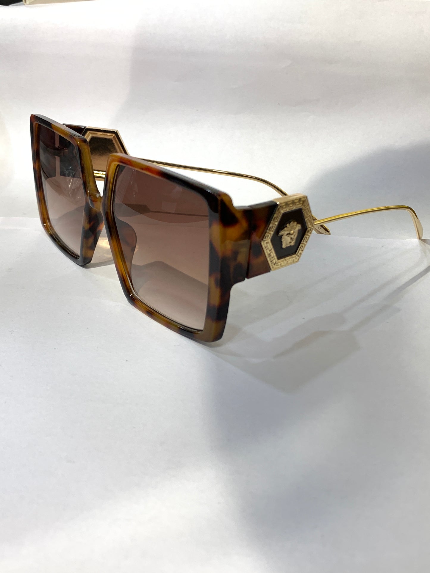 Rev Ver Leopard Brown Frame Brown Shade Sunisex Sungless Sun043