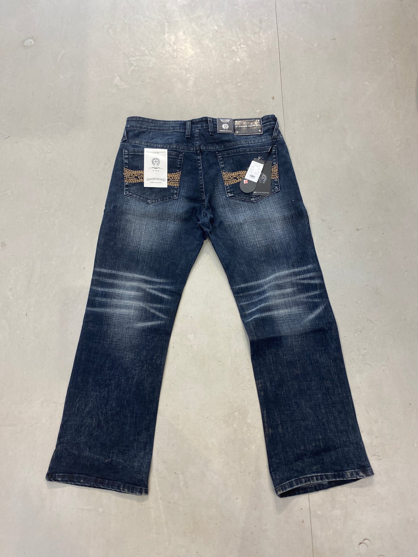 RCH CHR Faded Navy Blue Colour Comfort Baggy Men’s Jeans 5049