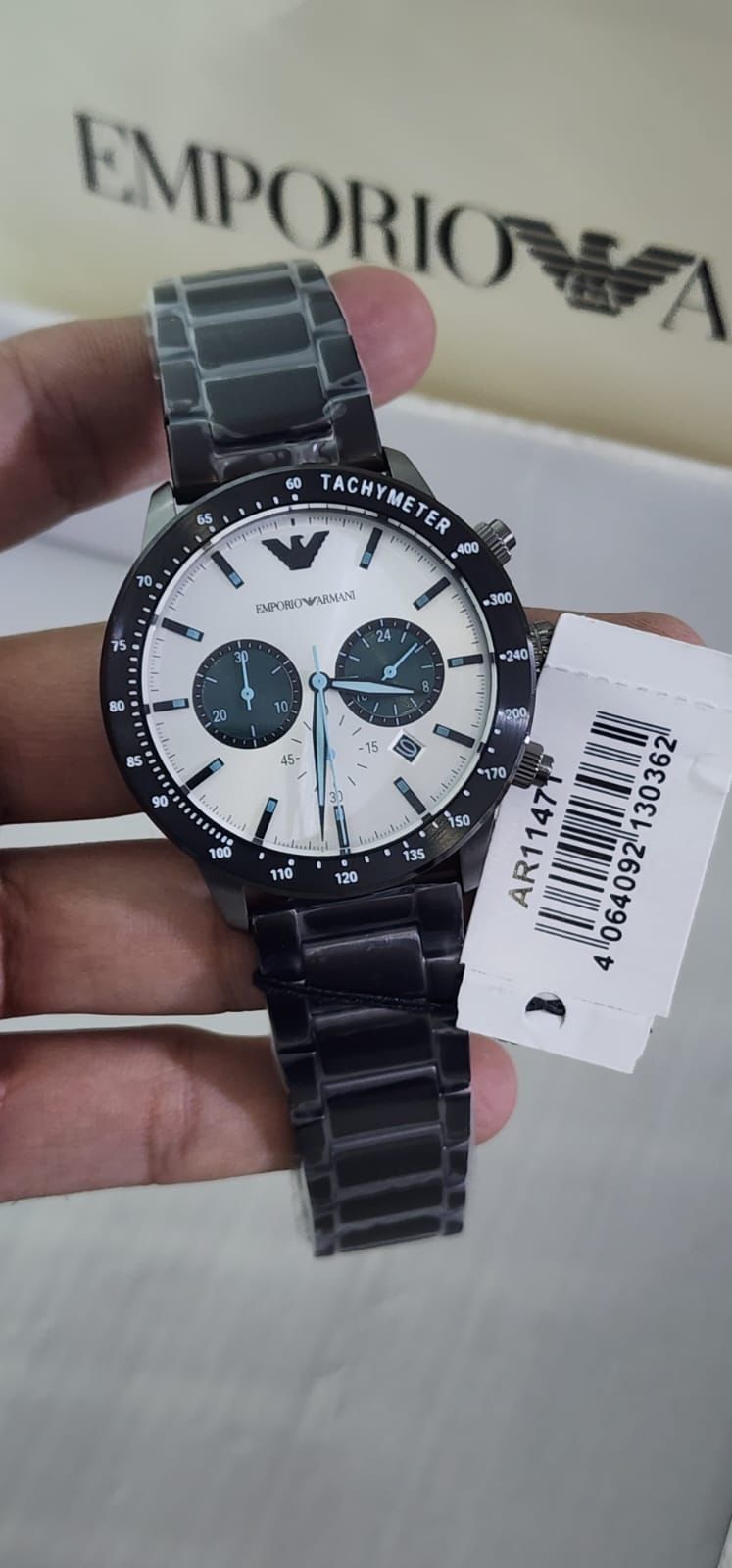 Mra Black Chain White Dial Og Quality Men Watch 901719