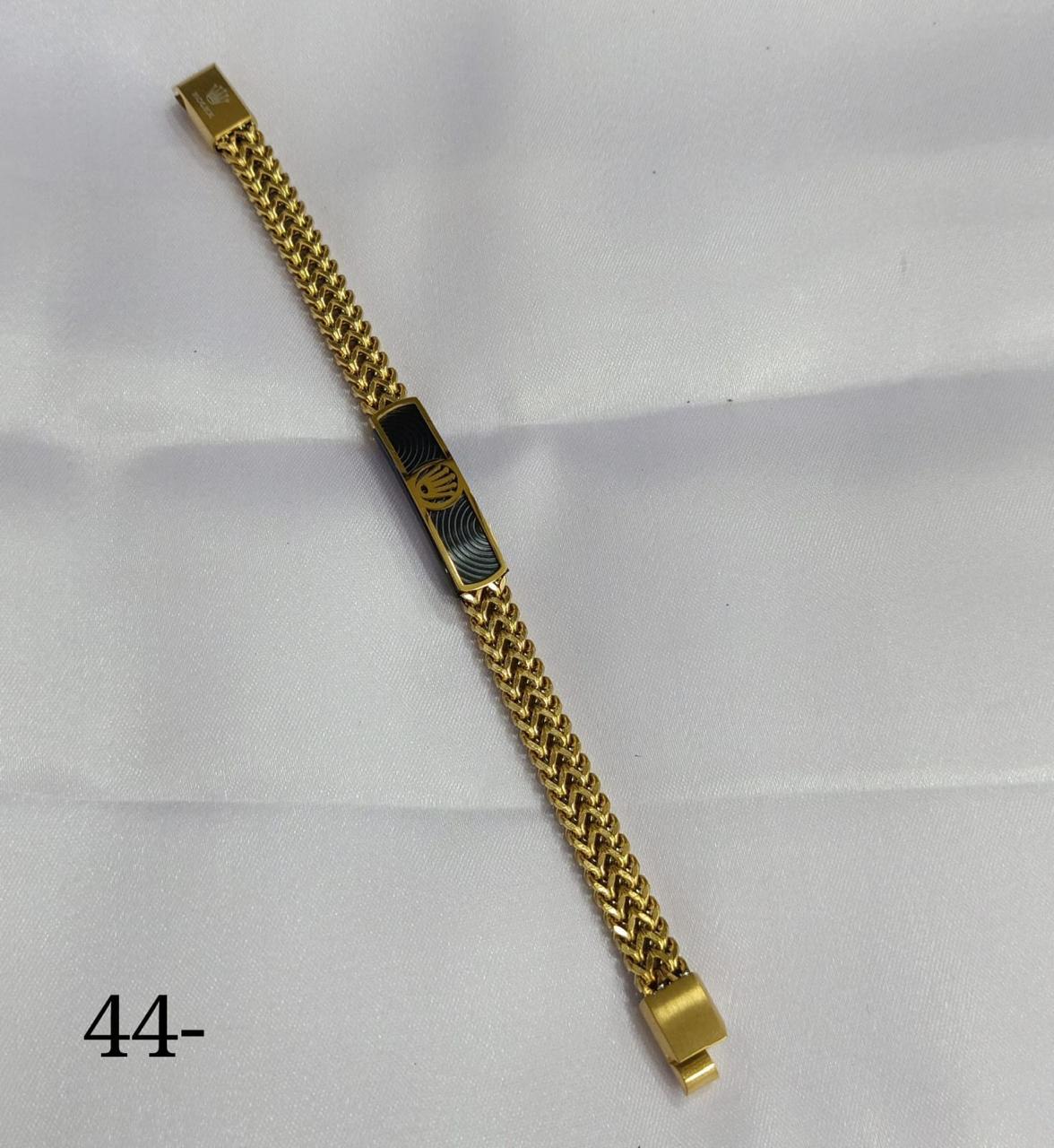 LOR ROL Gold Black Colour Premium Quality Imported Unisex Bracelet 22497