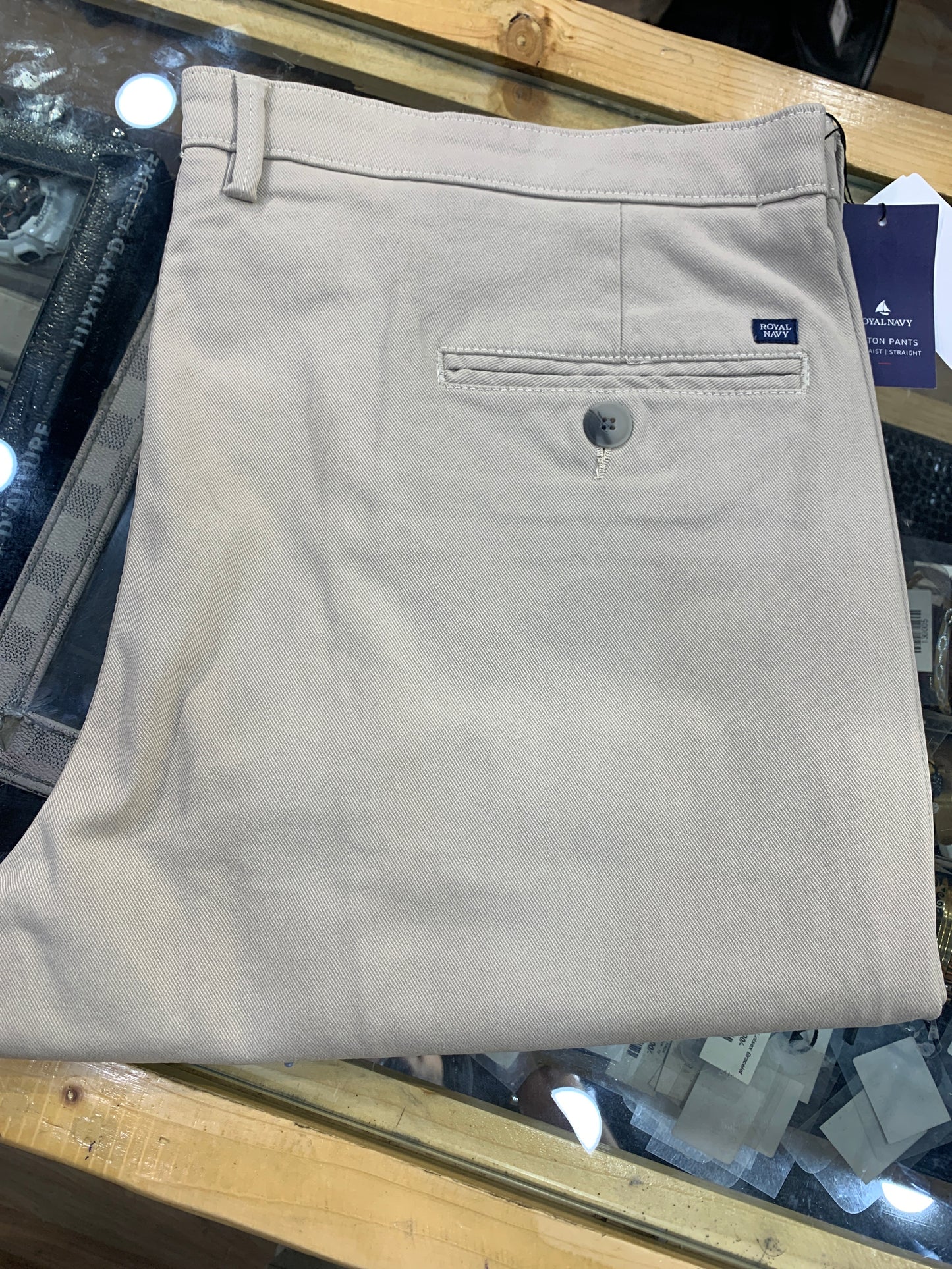 ROYAL NAVY Cotton Pants Beige Colour Regular Fit 5116151698